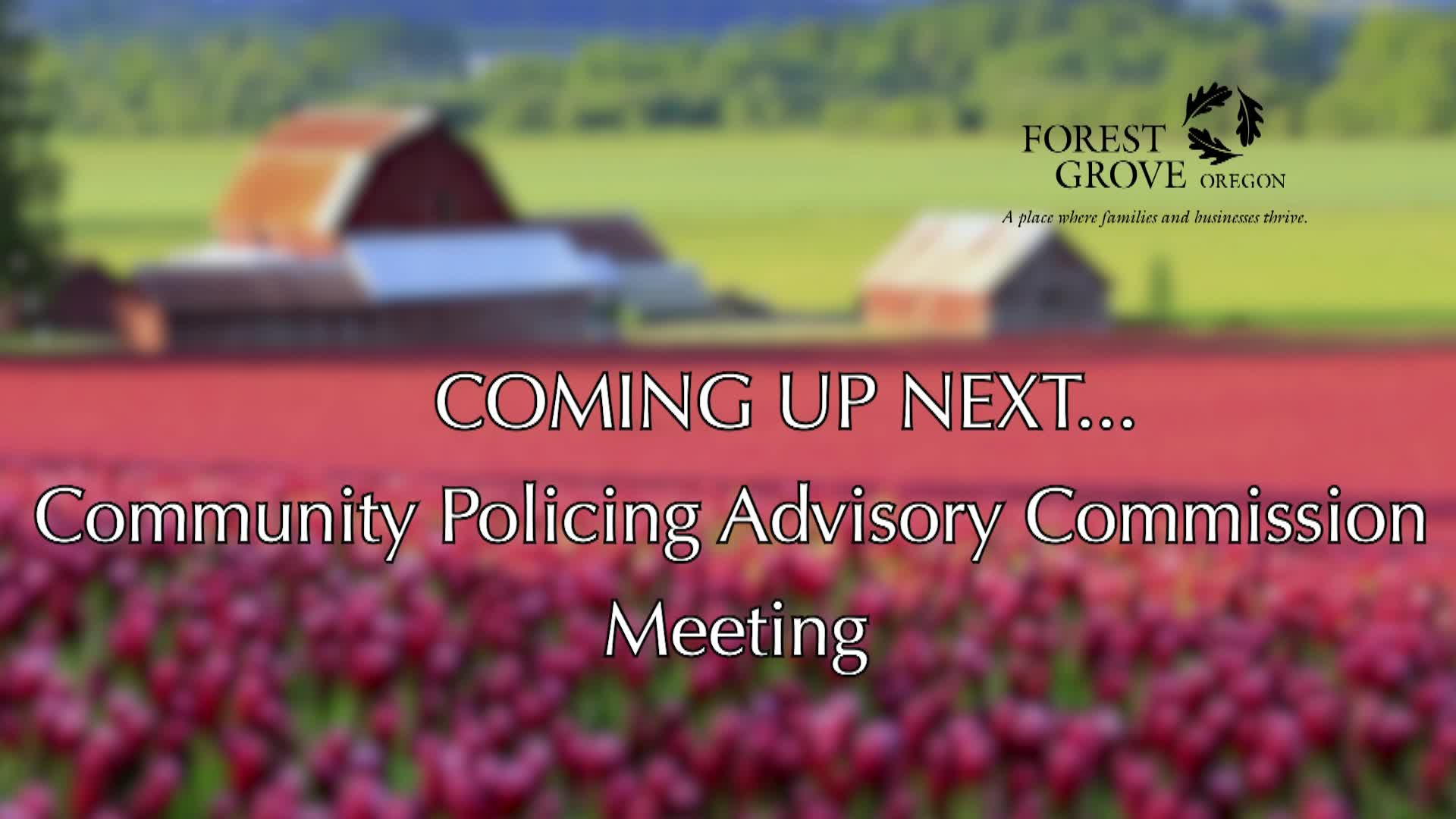 Thumbnail image for March 18, 2021 Forest Grove Community Policing Advisory Commission