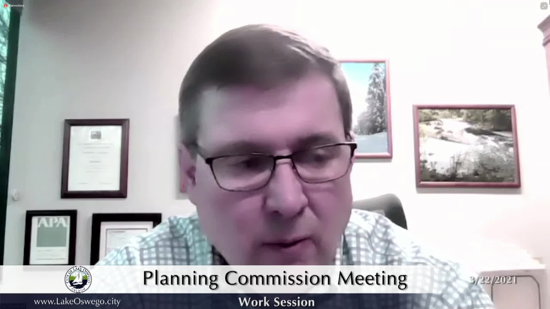 Thumbnail image for Lake Oswego  Planning Commission - March 22, 2021