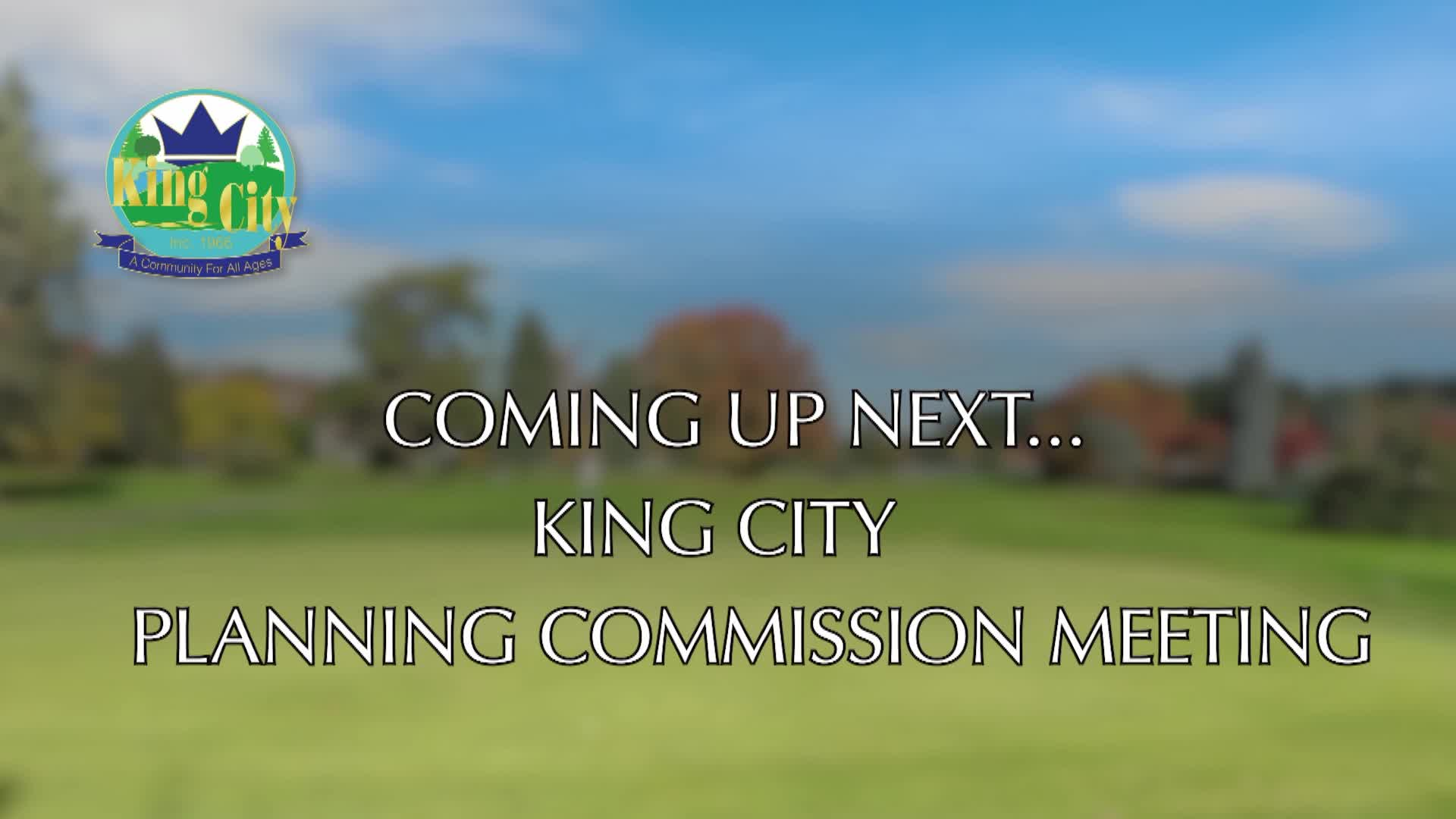 Thumbnail image for March 24, 2021 King City Planning Commission