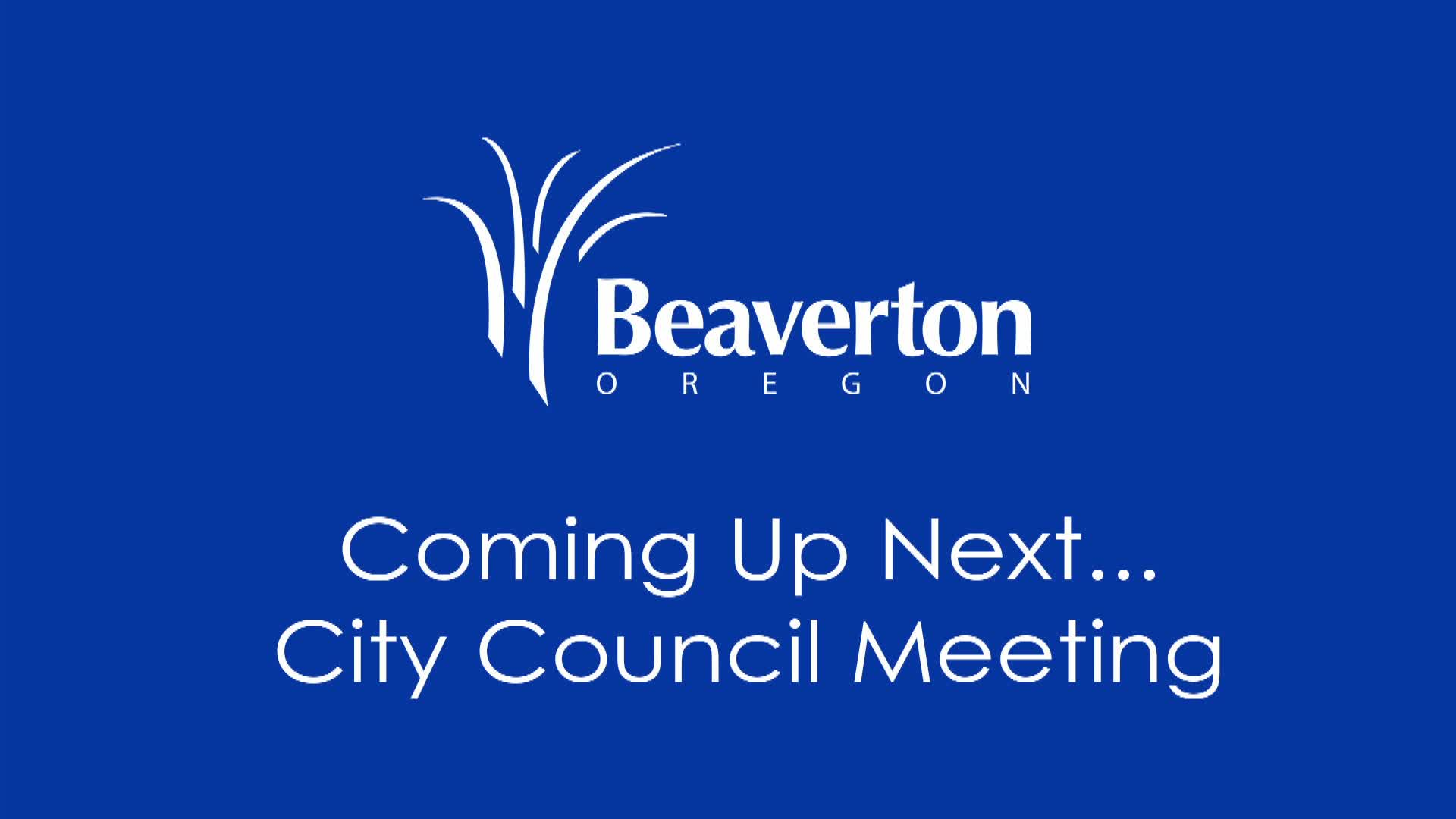Thumbnail image for LIVE from the Beaverton City Council Chambers