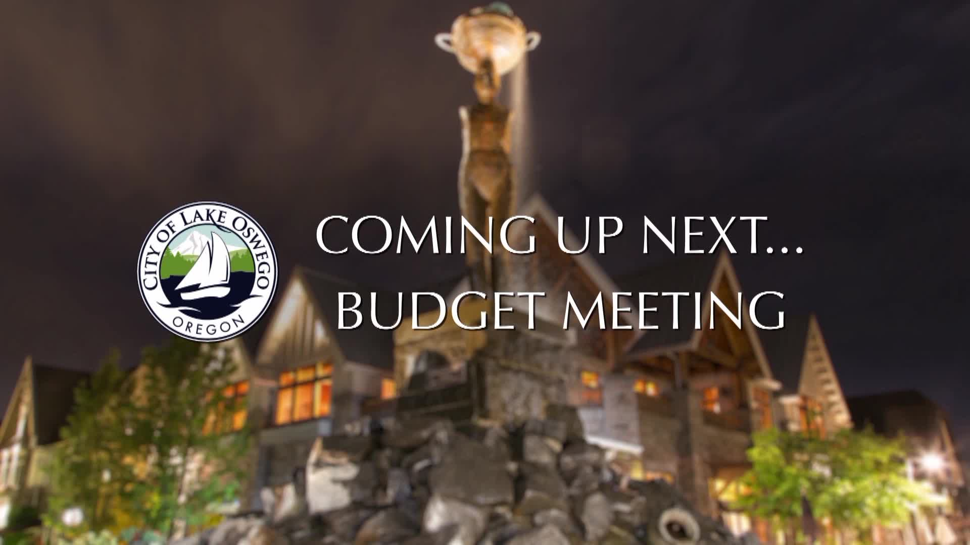 Thumbnail image for May 13, 2021 Lake Oswego Budget Meeting