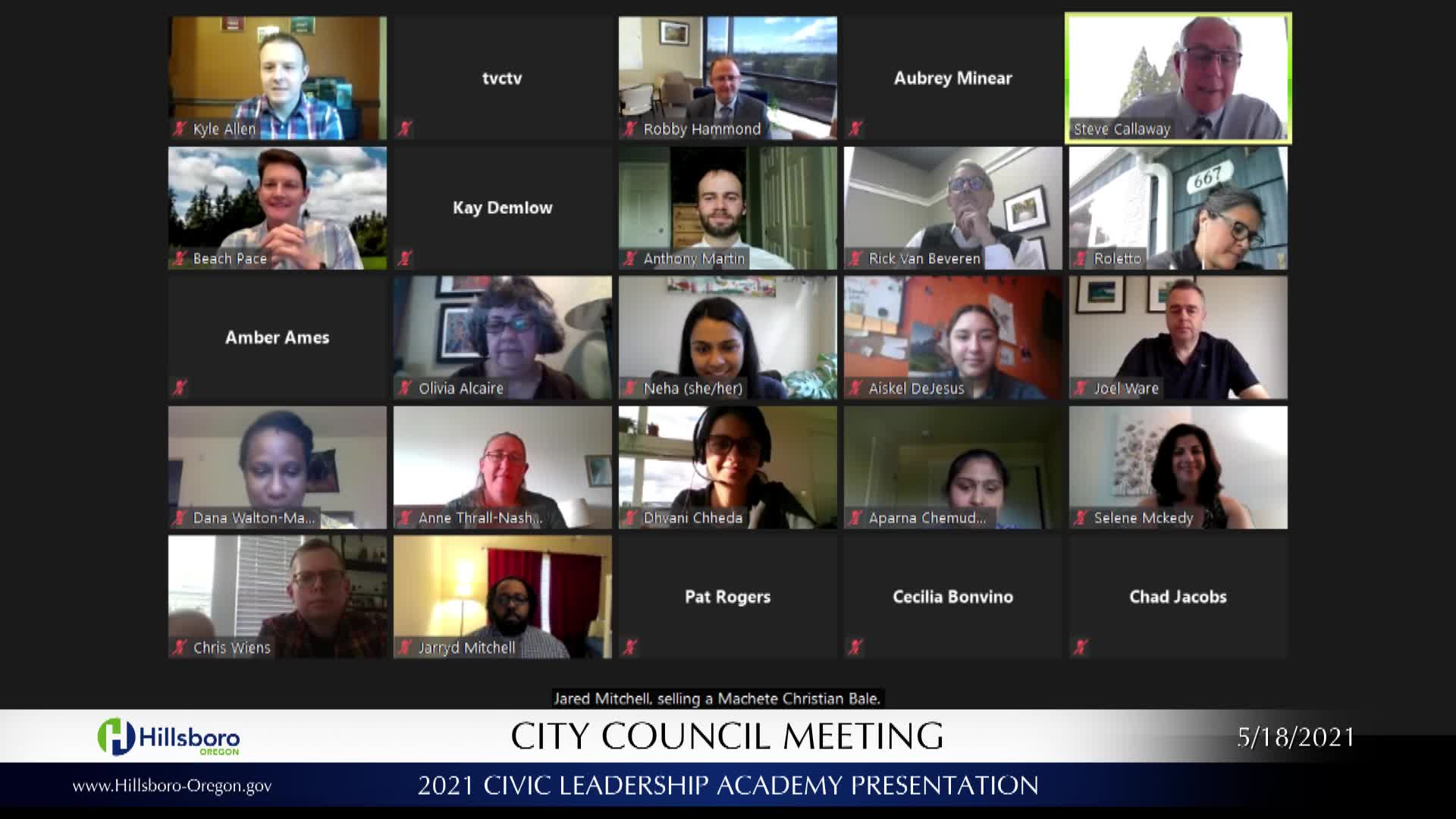 Thumbnail image for  Beaverton City Council Meeting May 18, 2021