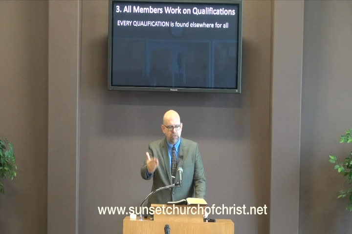 Thumbnail image for Sunset Church of Christ - A Lesson On The Offices Of The Church