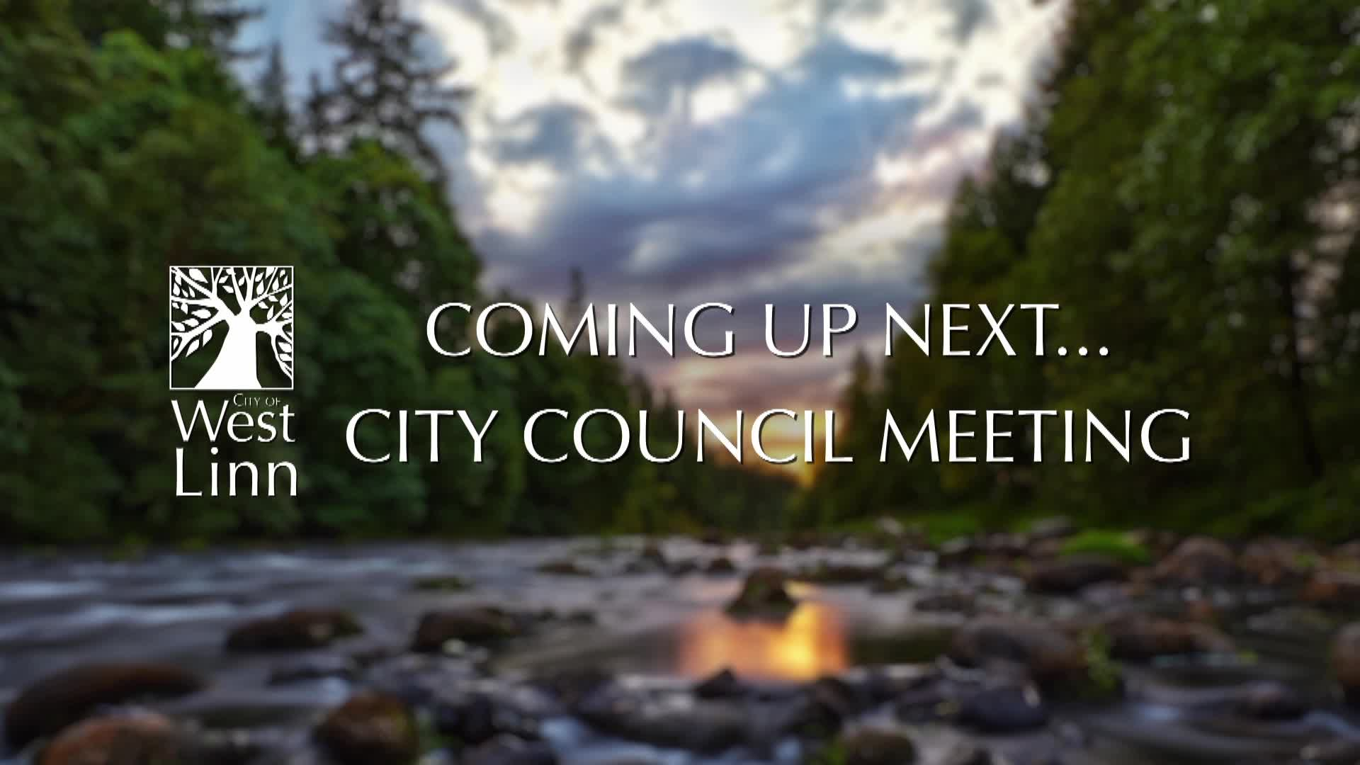 Thumbnail image for June 7, 2021 West Linn City Council Work Session