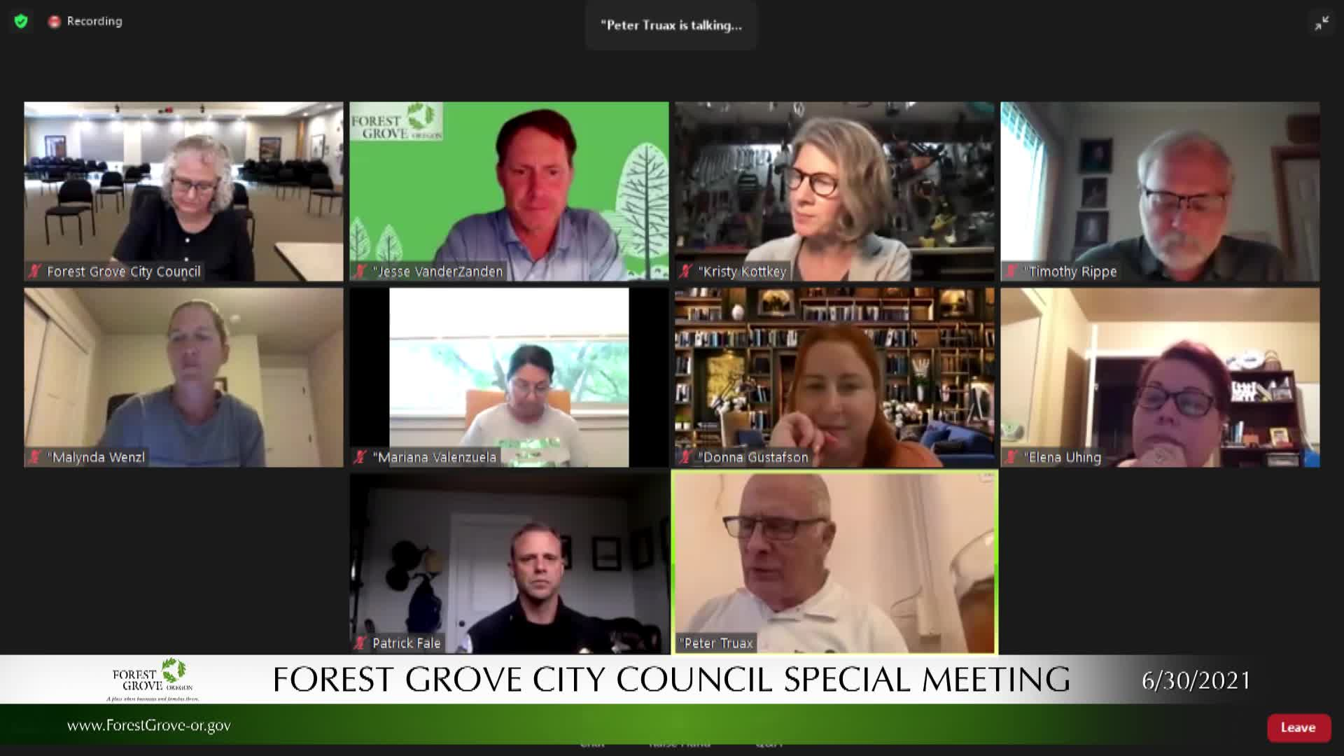 Thumbnail image for June 30, 2021 Forest Grove City Council