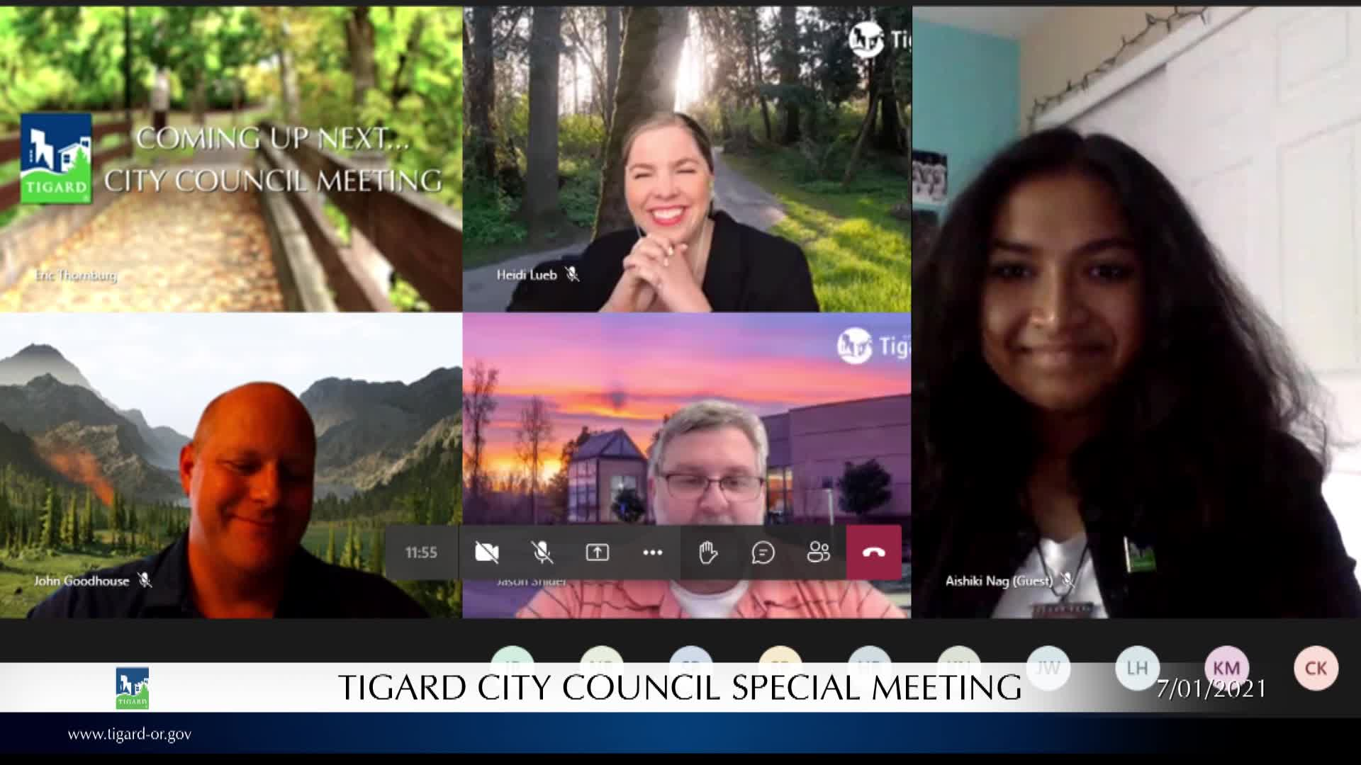 Thumbnail image for July 1, 2021 Tigard City Council Special Meeting