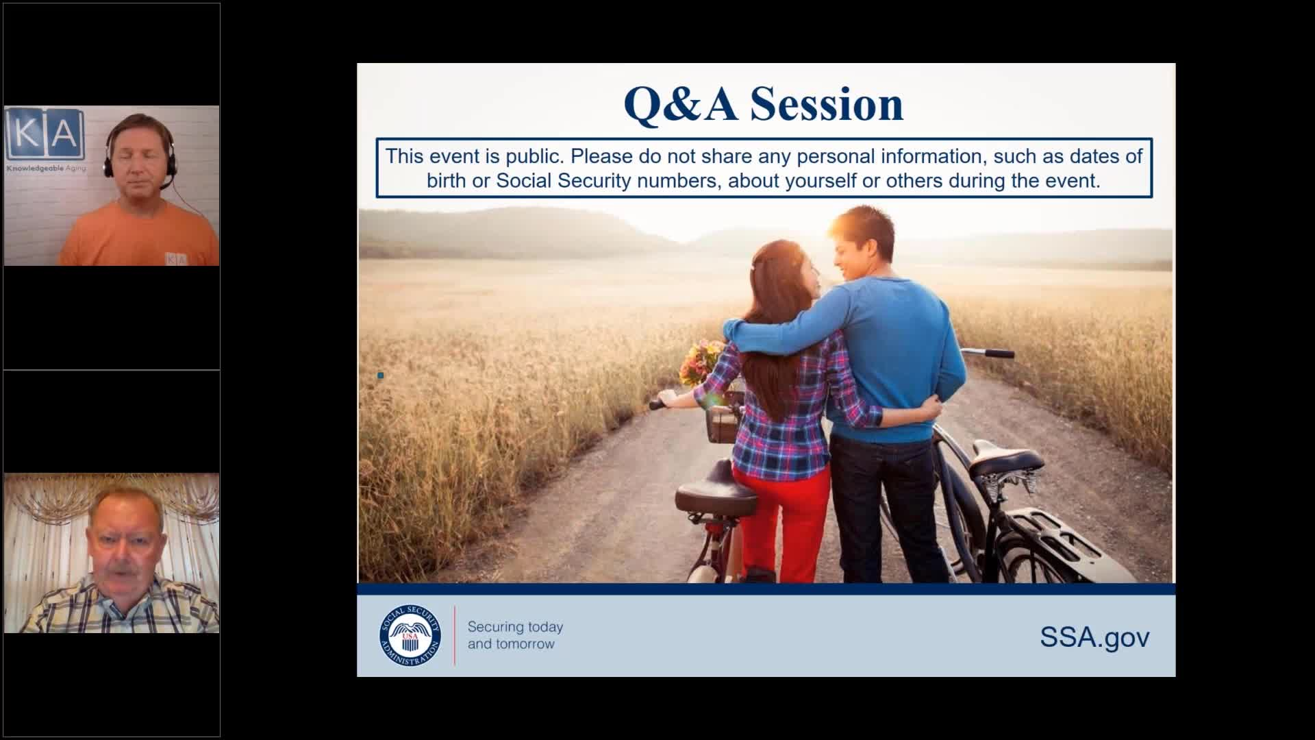 Thumbnail image for Knowledgeable Aging - Social Security: Putting You In Control