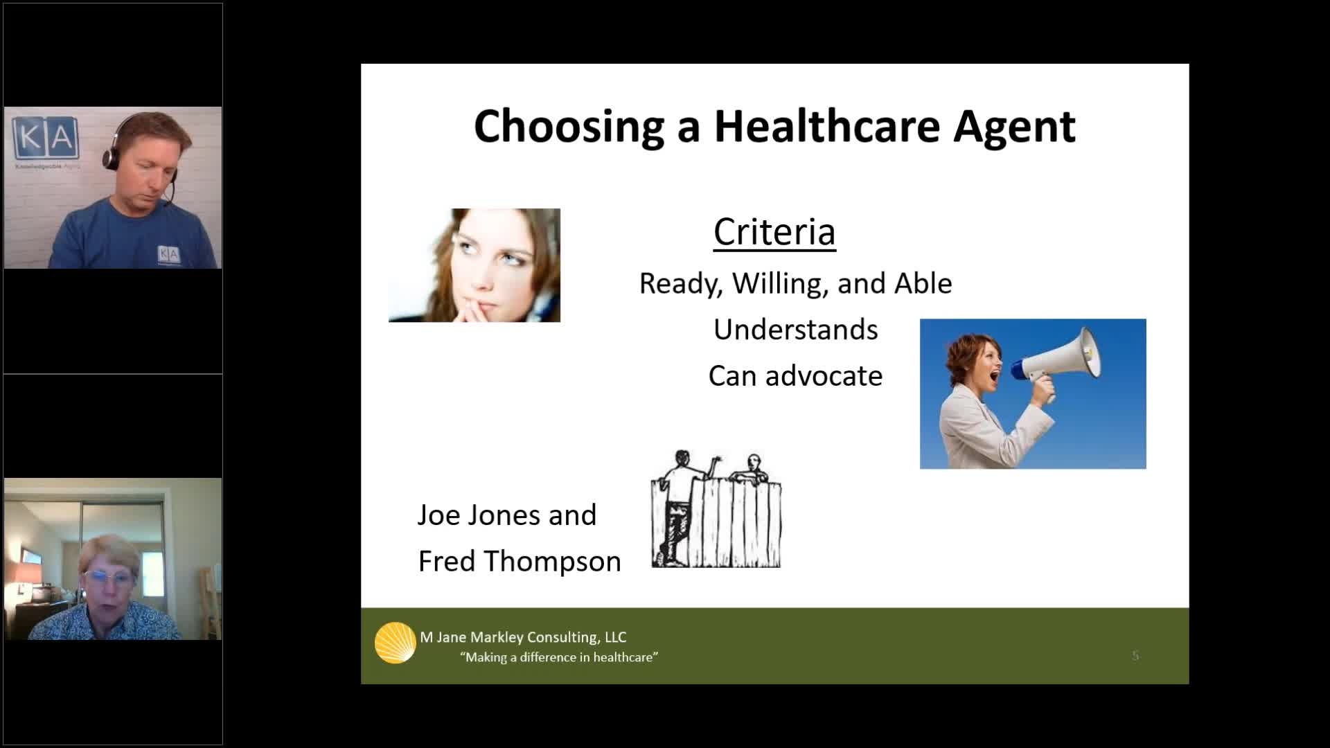 Thumbnail image for Knowledgeable Aging - Choosing A Healthcare Agent