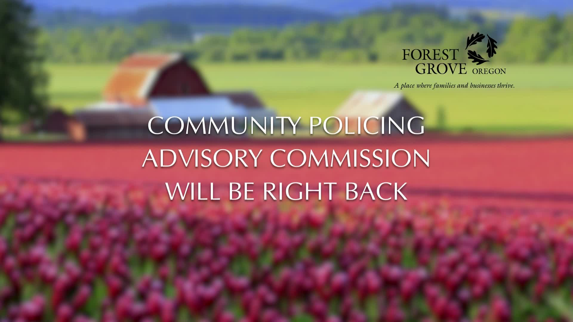 Thumbnail image for August 19, 2021 Forest Grove Community Police Advisory Commission