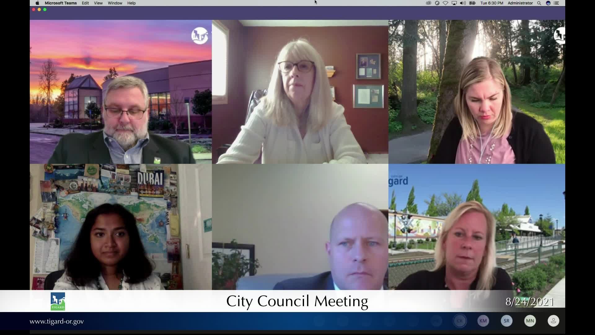 Thumbnail image for August 24, 2021 Tigard City Council Meeting