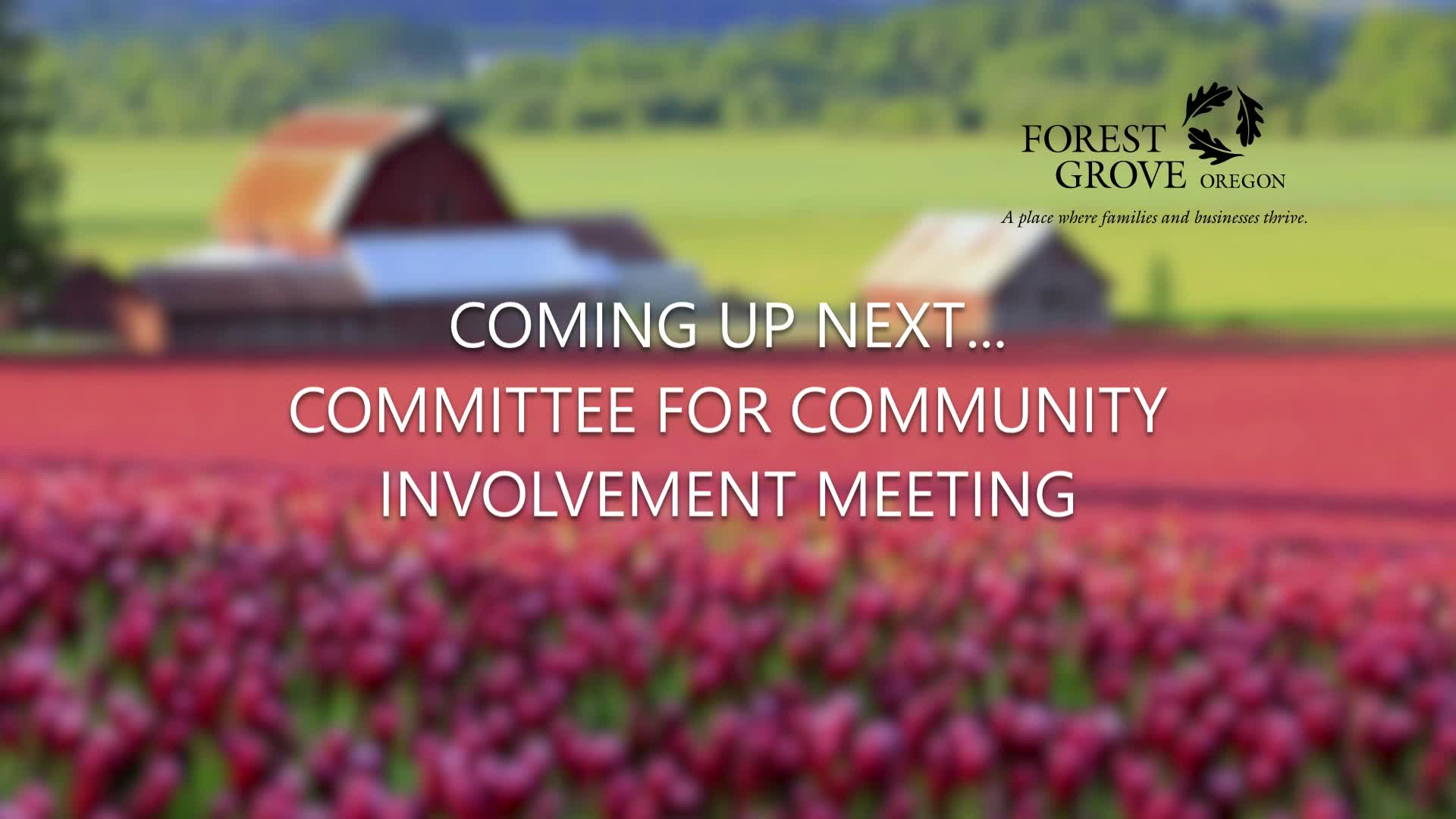 September 7, 2021 Forest Grove Committee for Citizen Involvement
