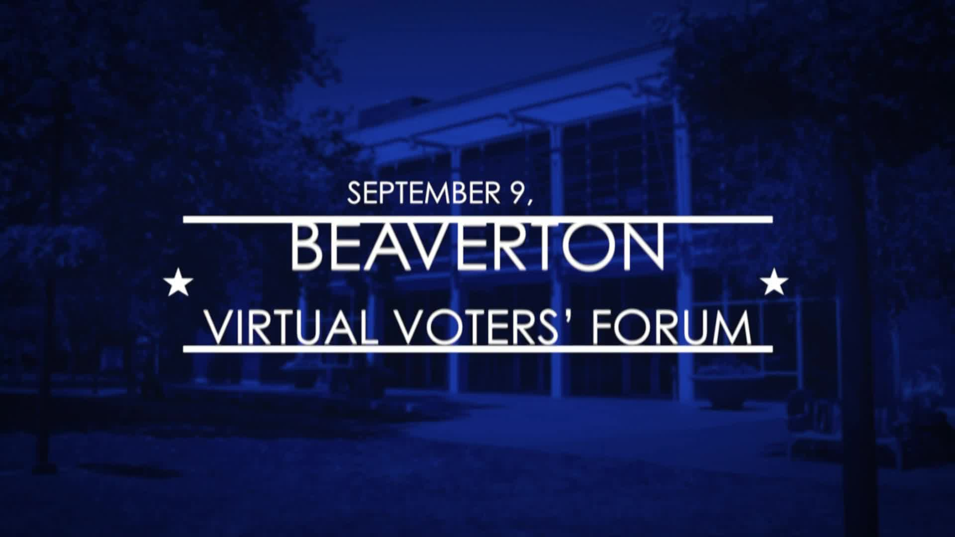 September 9, 2021 Beaverton Voters' Forum (Spanish)