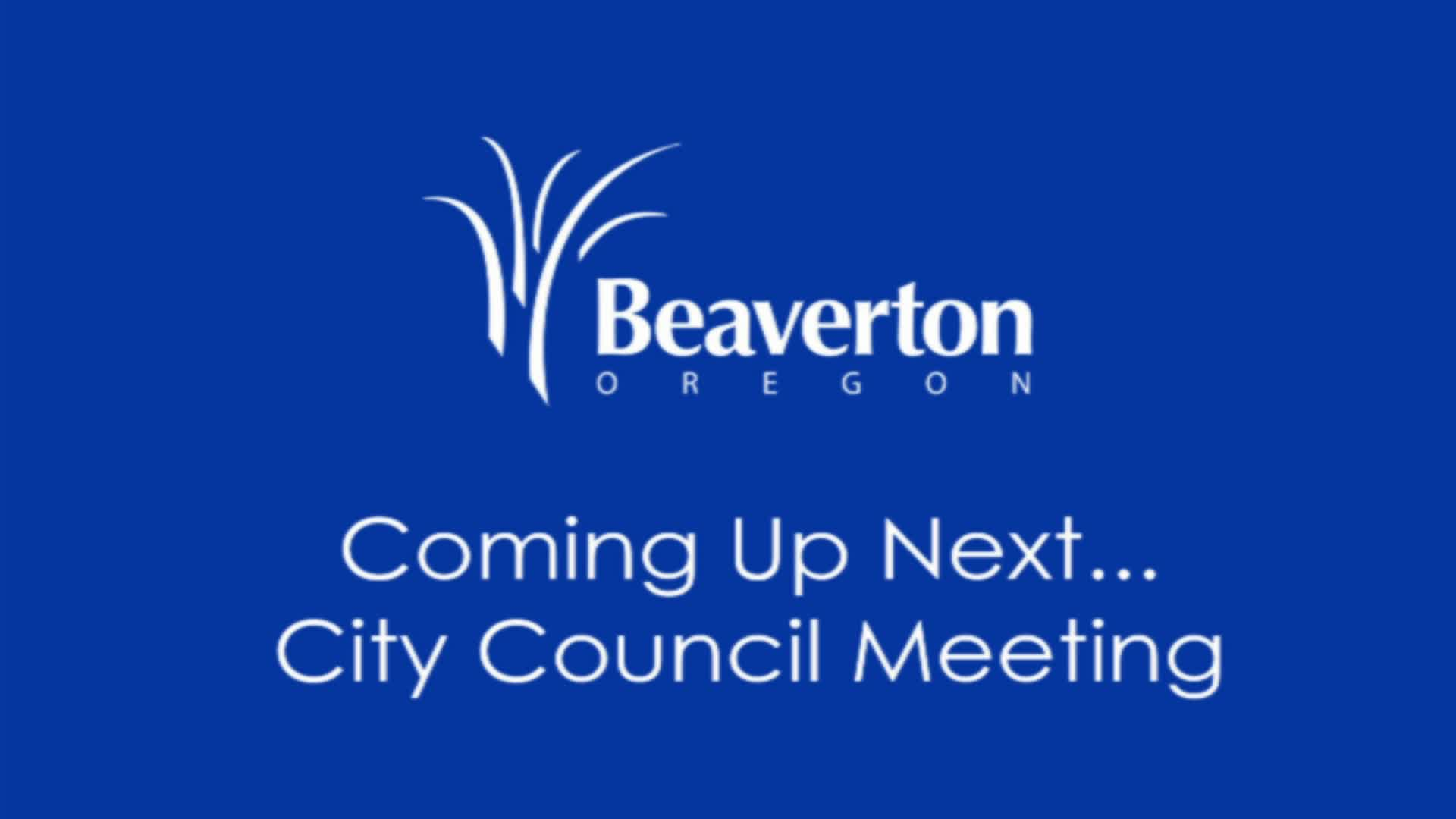 Thumbnail image for September 14, 2021 Beaverton City Council