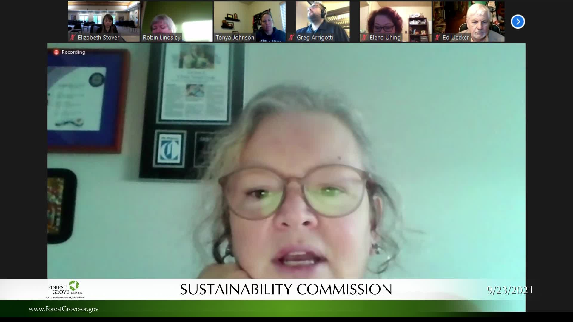 Thumbnail image for September 23, 2021 Forest Grove Sustainability Commission