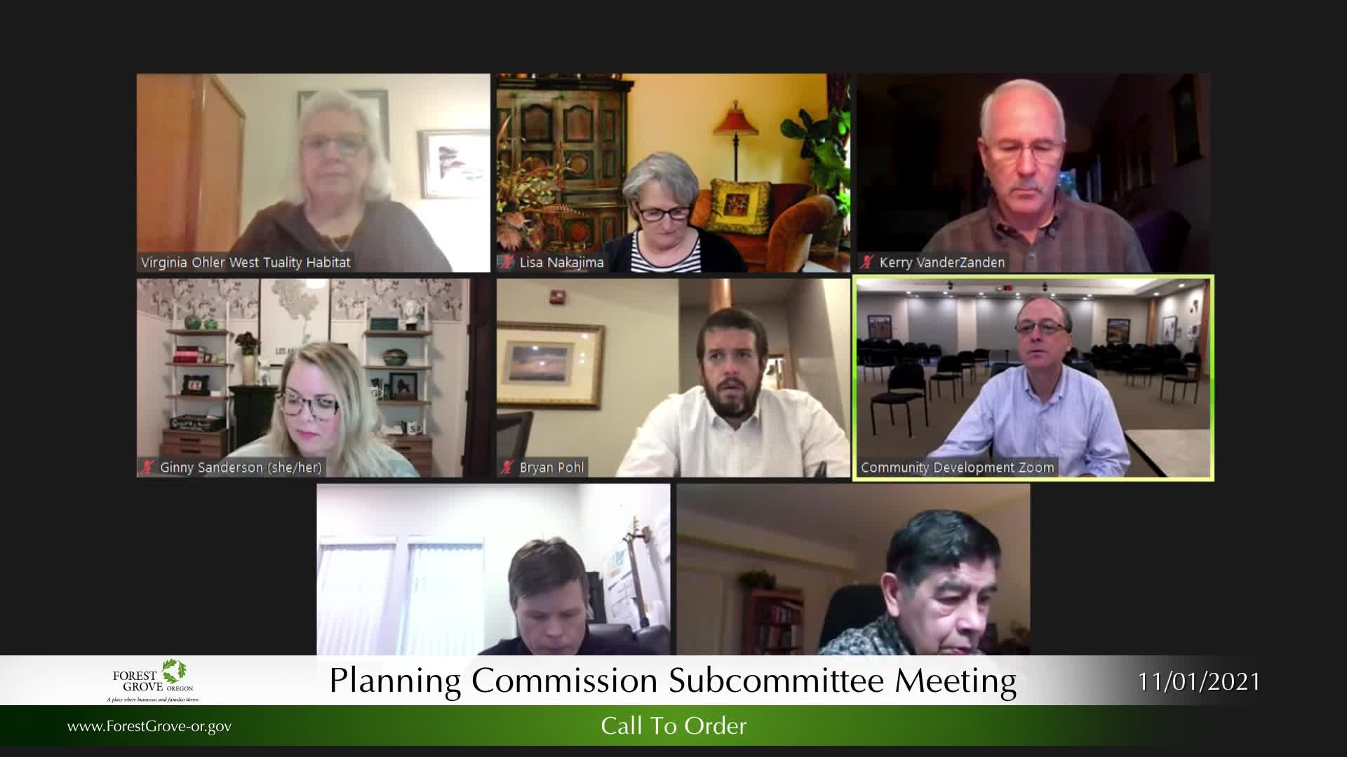 Thumbnail image for Forest Grove Sub-Committee Planning Commission November 1, 2021
