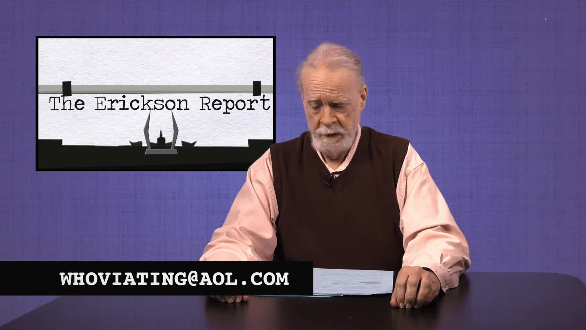 Thumbnail image for The Erickson Report - for November 18 to December 2