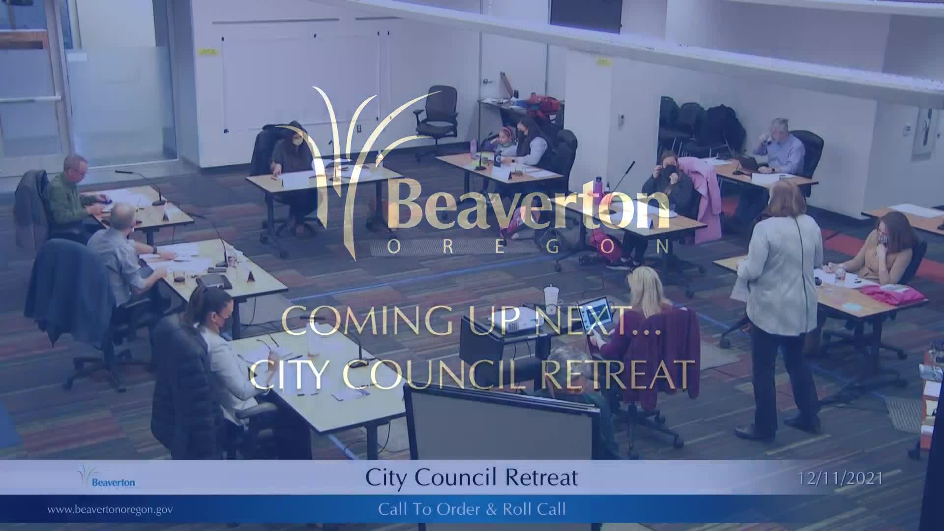 Thumbnail image for December 11, 2021 Beaverton Council Retreat