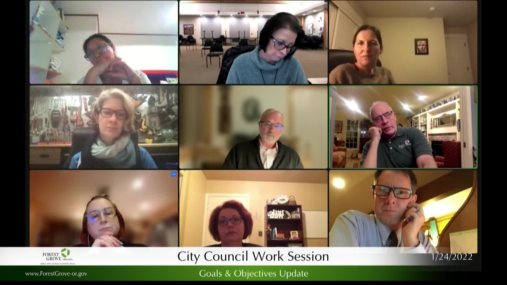 Thumbnail image for January 24, 2022 Forest Grove City Council Worksession