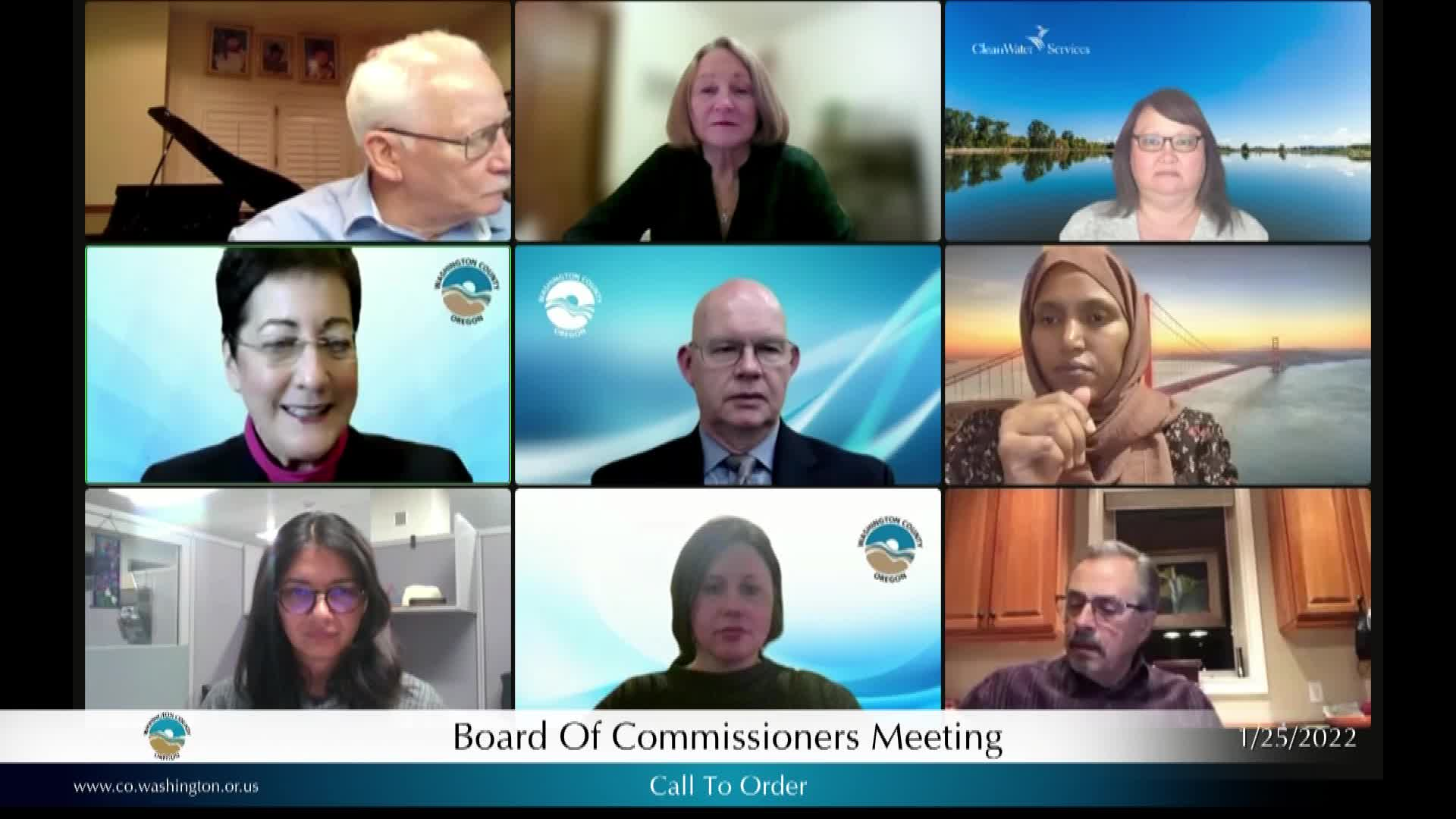 Thumbnail image for January 25, 2022 Washington County Board of Commissioners Meeting