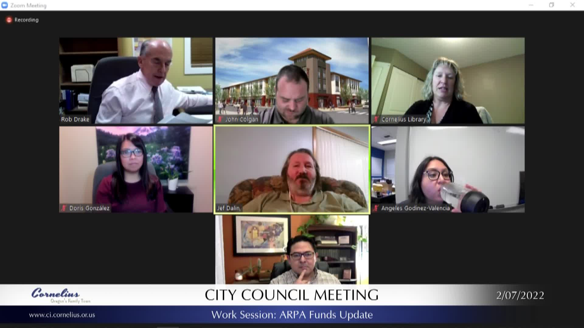 Thumbnail image for February 7, 2022 Cornelius City Council Worksession
