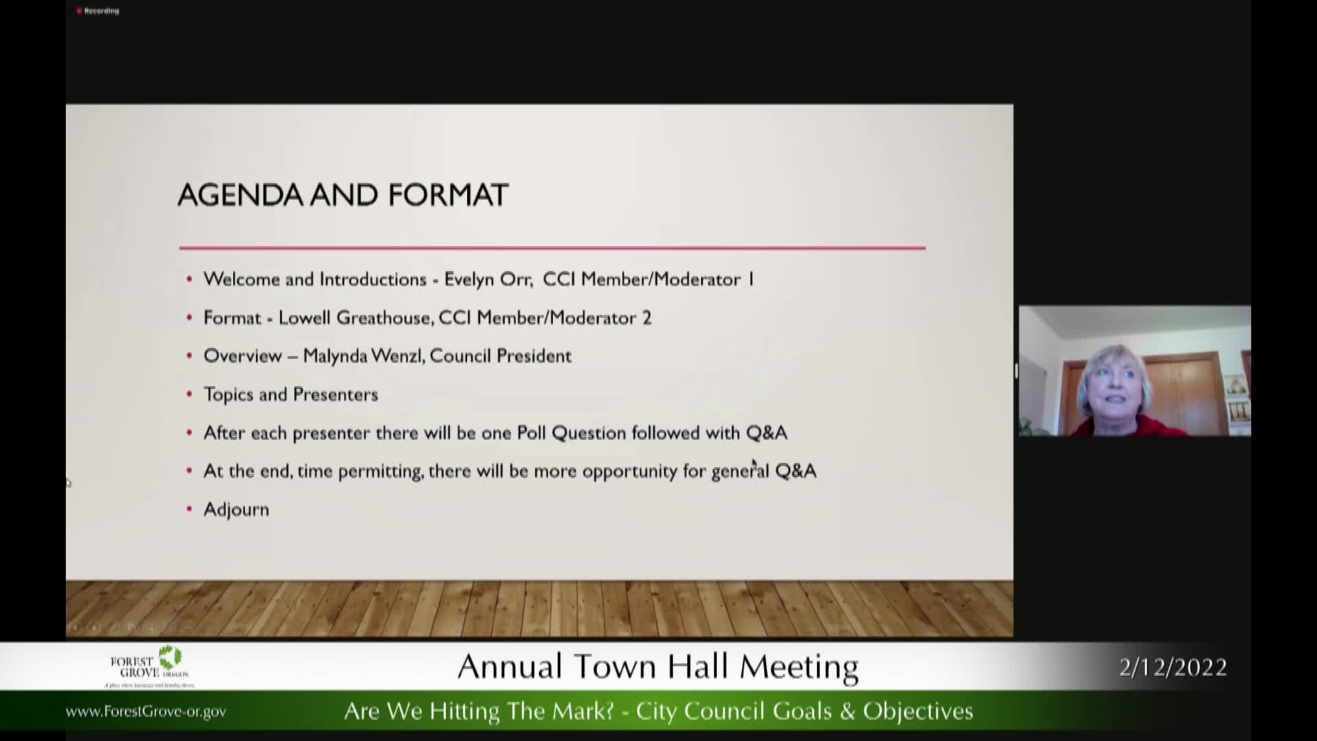 Thumbnail image for February 12, 2022 Forest Grove Annual Town Meeting
