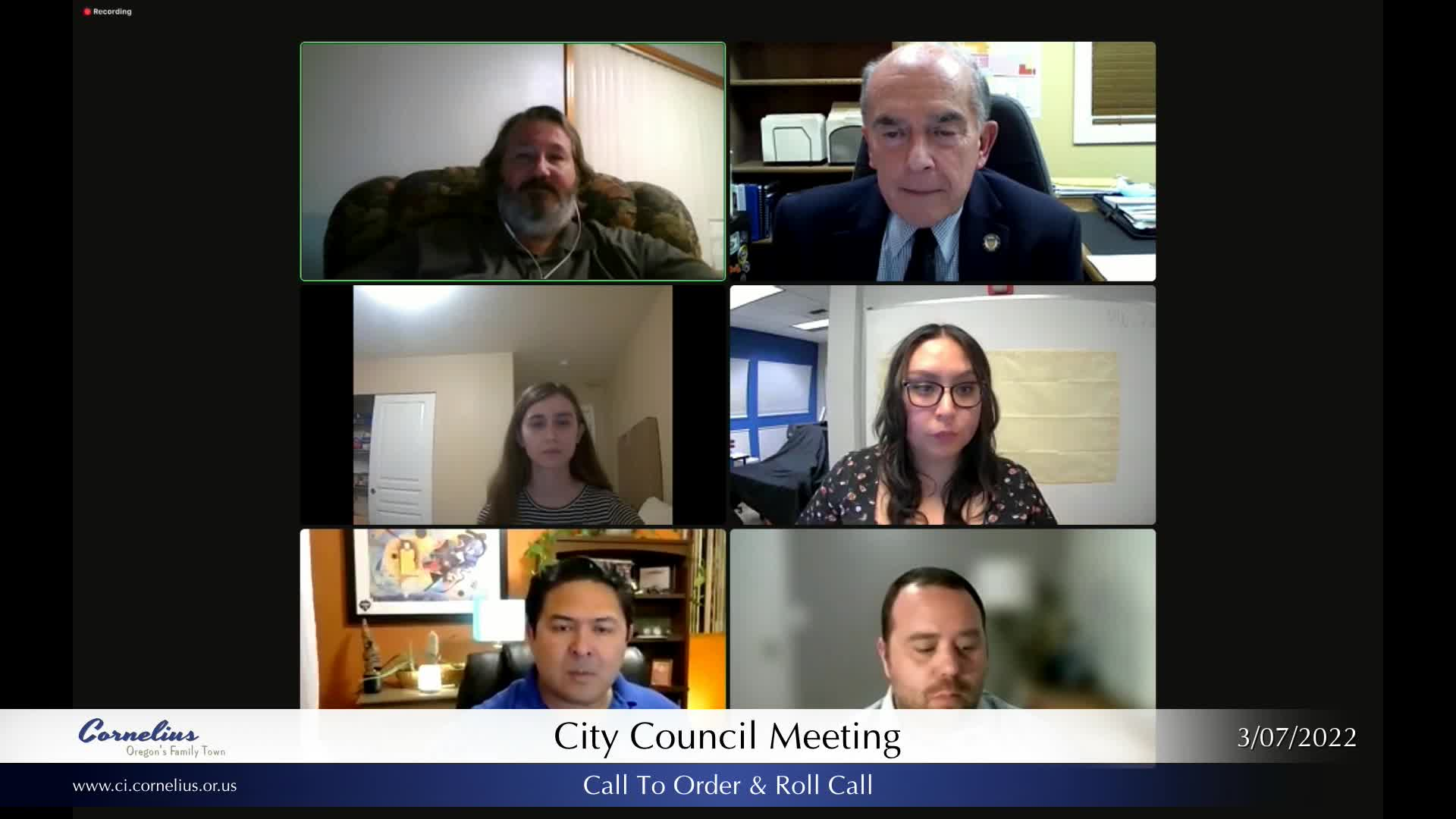 Thumbnail image for March 7, 2022 Cornelius City Council Meeting