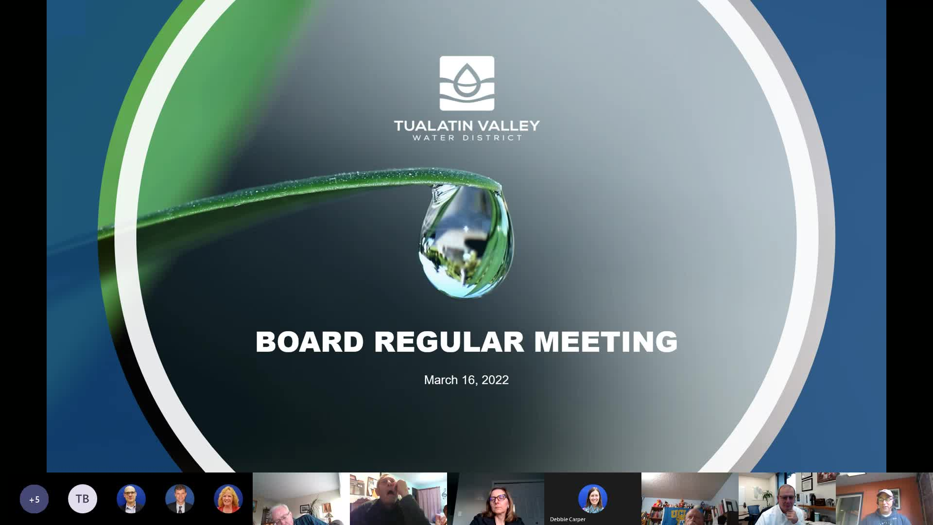 Thumbnail image for March 16, 2022 Tualatin Valley Water District