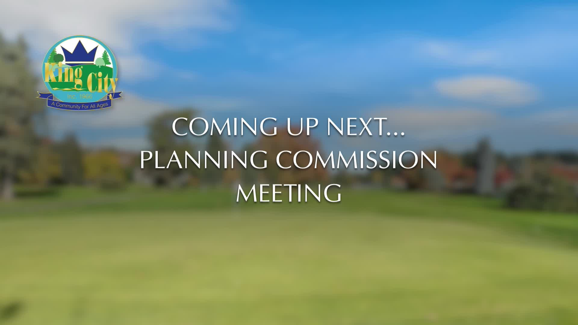 Thumbnail image for April 27, 2022 King City Planning Commission