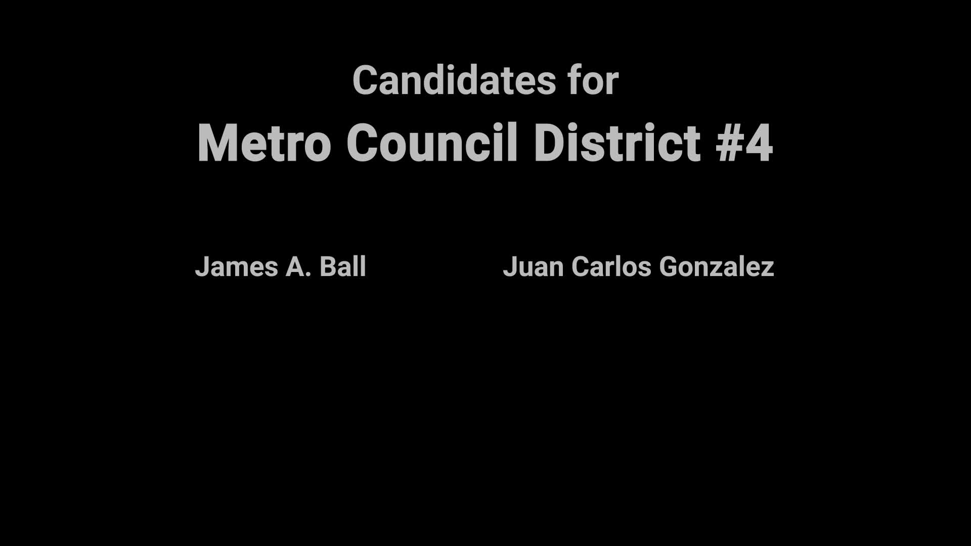 Thumbnail image for Video Voters' Guide:Metro Council District #4