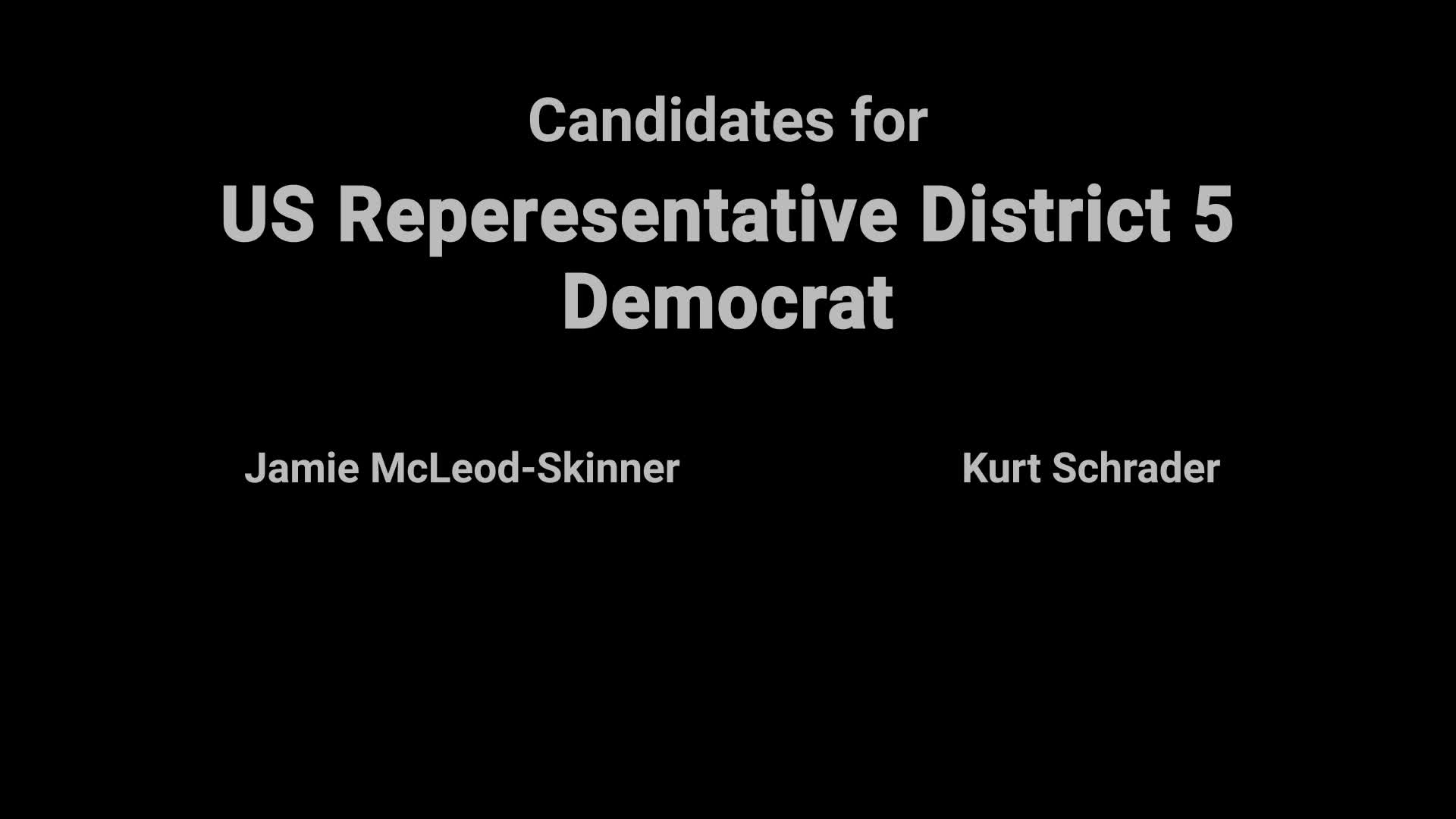Thumbnail image for Video Voters' Guide: US Rep District #5 (D)
