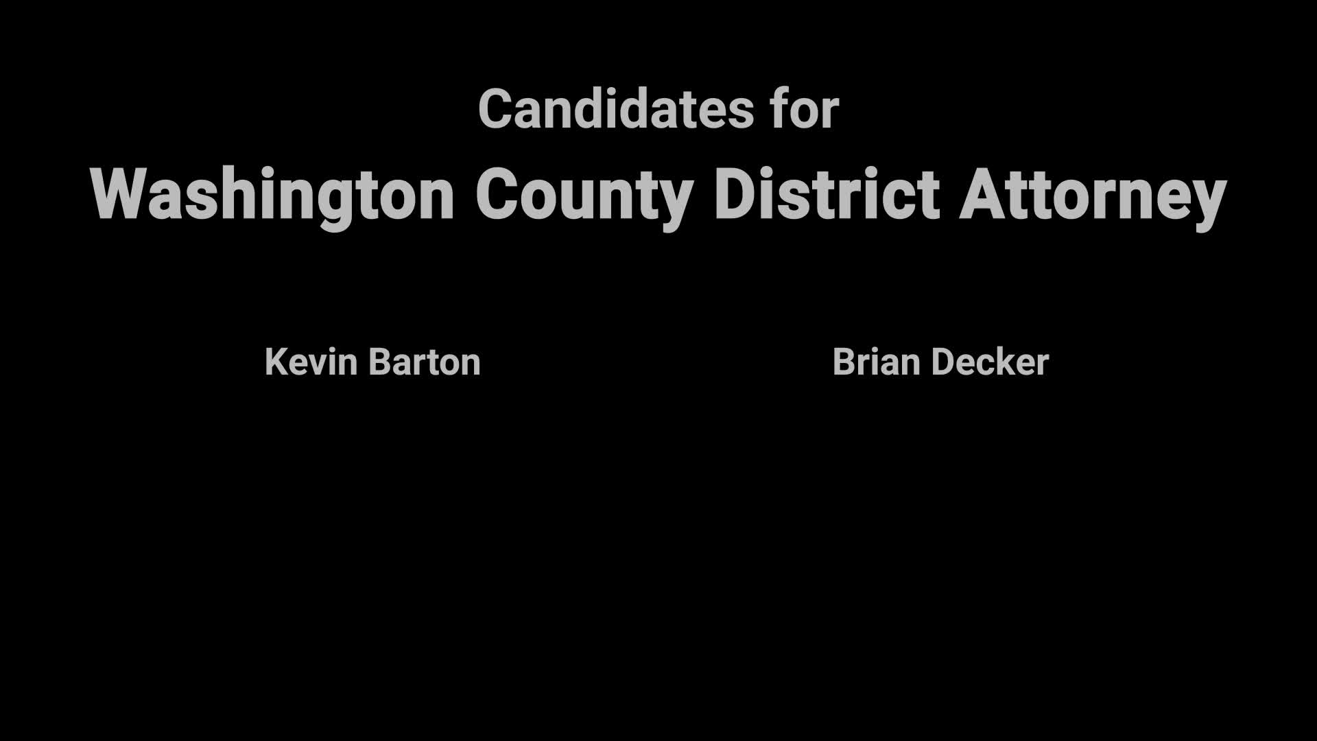 Thumbnail image for Video Voters' Guide: Washington County DA