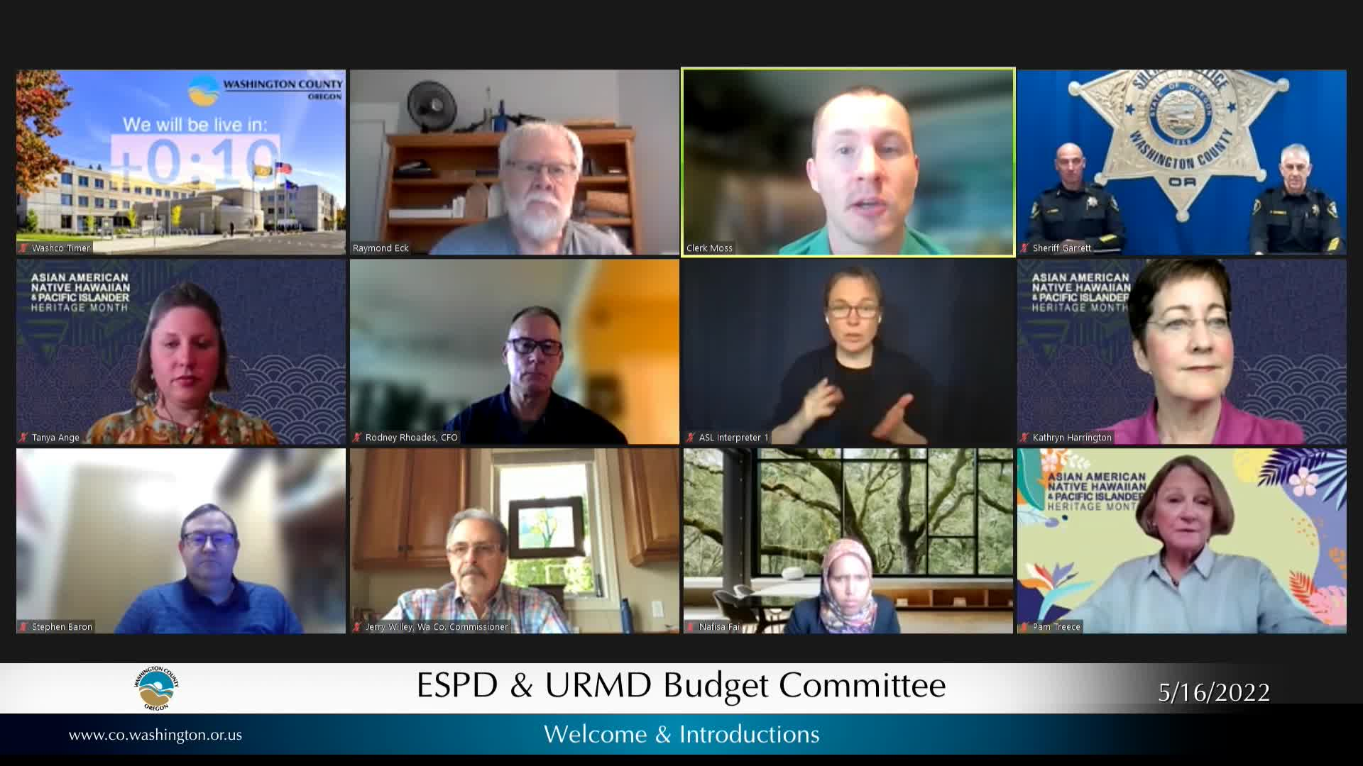 Thumbnail image for May 16, 2022 Washington County Budget Meeting- Spanish