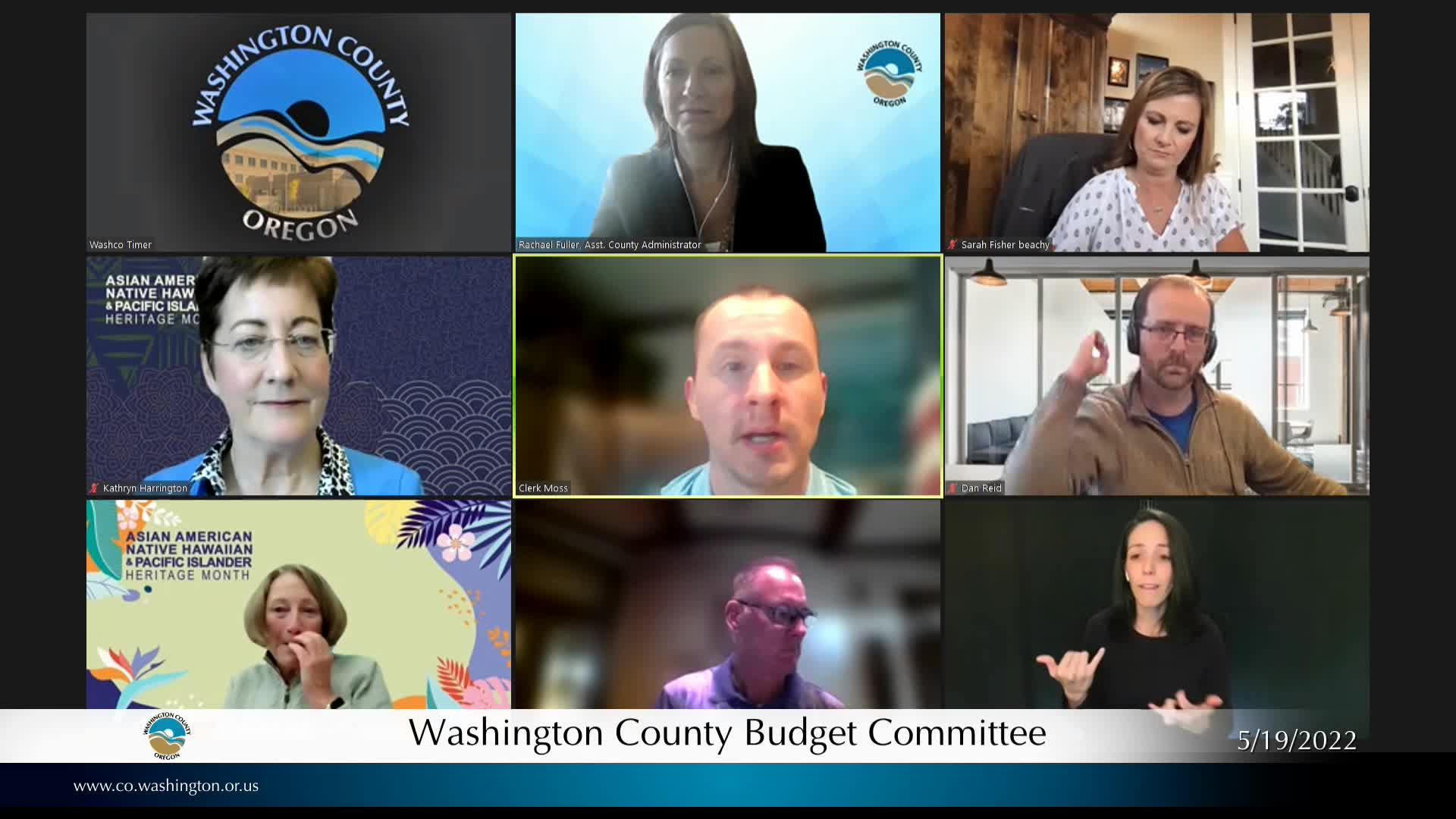 Thumbnail image for May 19, 2022 Washington County Budget Meeting- Spanish