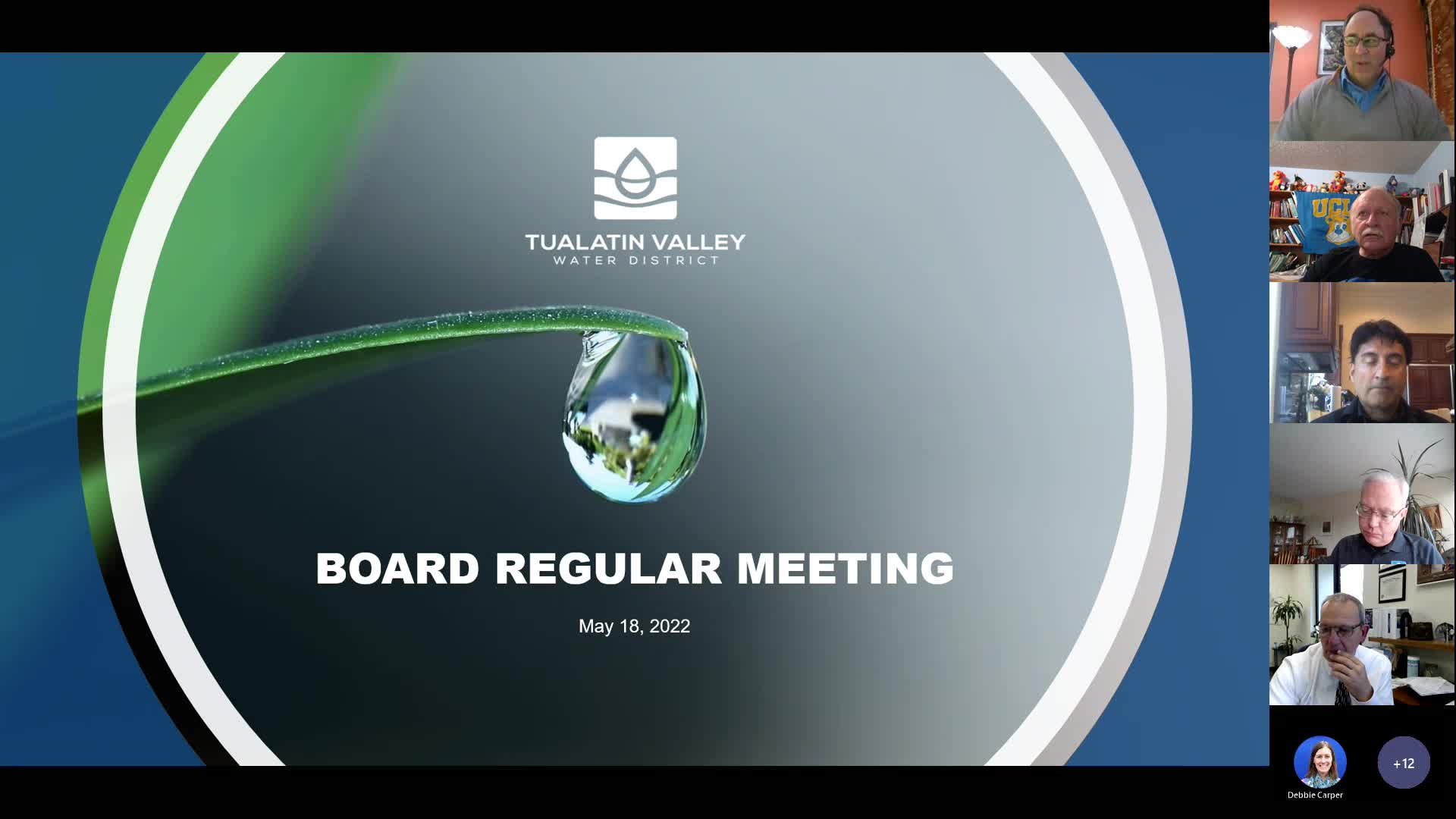 Thumbnail image for May 18, 2022 Tualatin Valley Water District