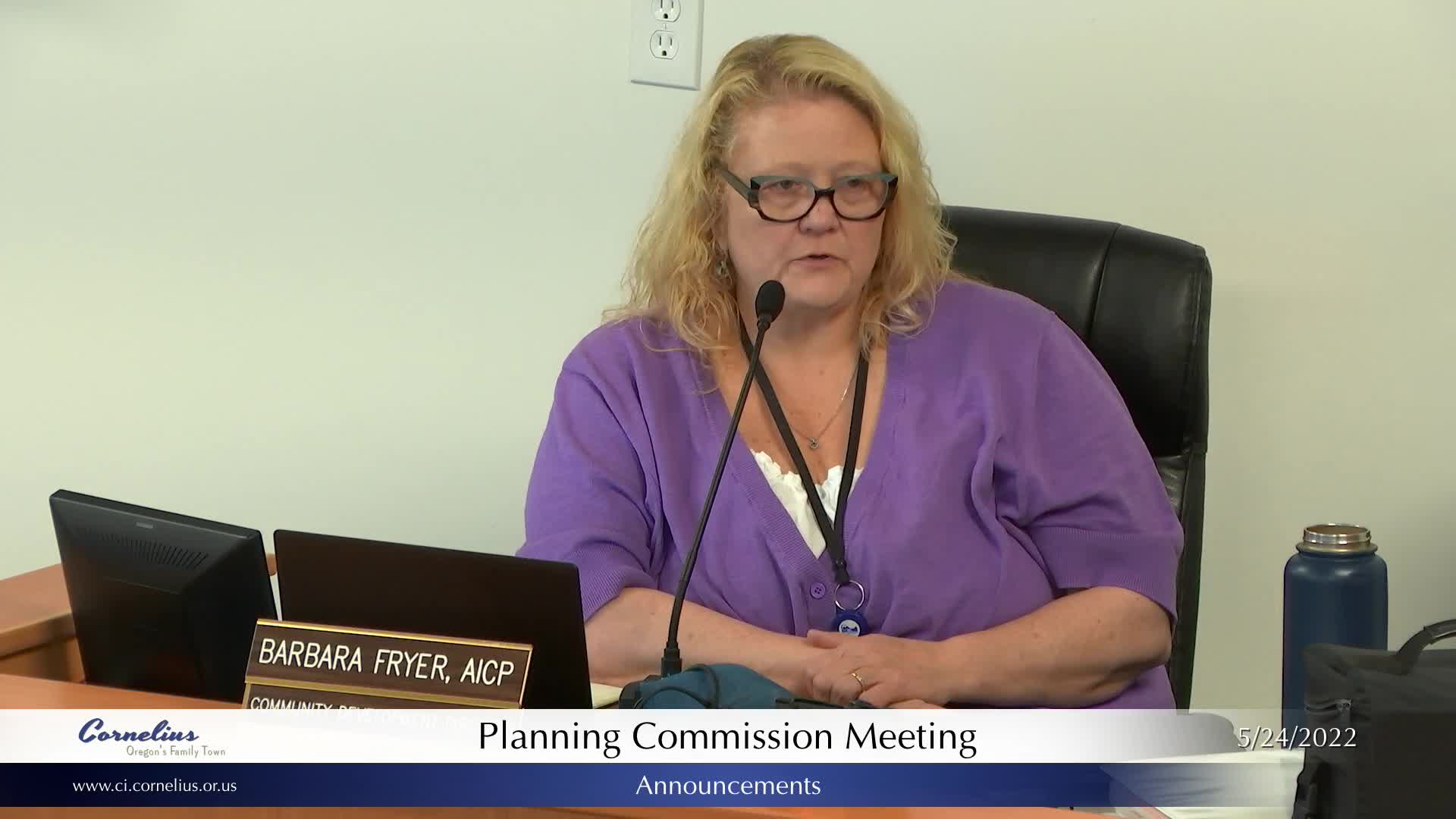 Thumbnail image for May 24, 2022 Cornelius Planning Commission Meeting