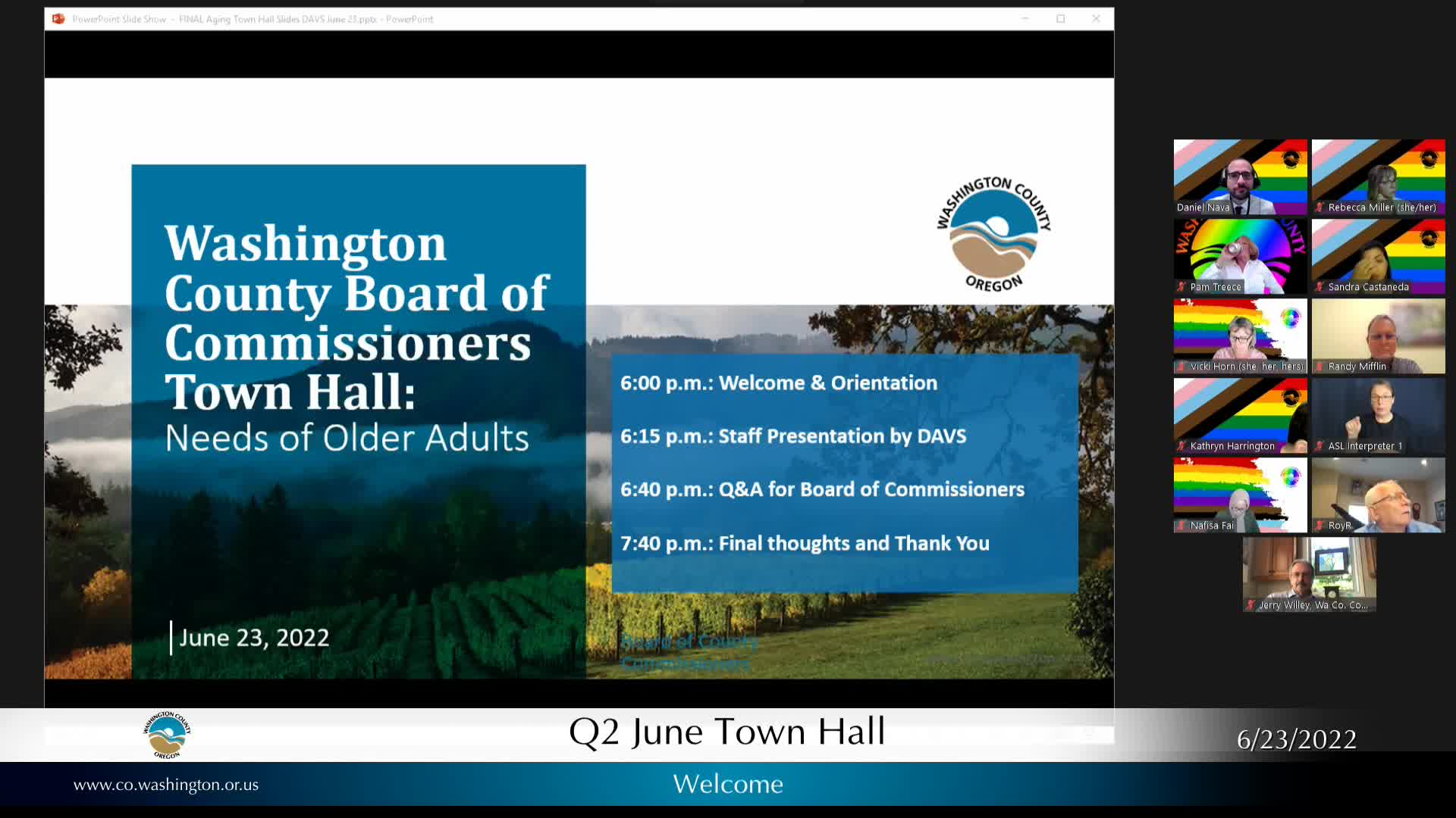 Thumbnail image for LIVE from Washington County Town Hall