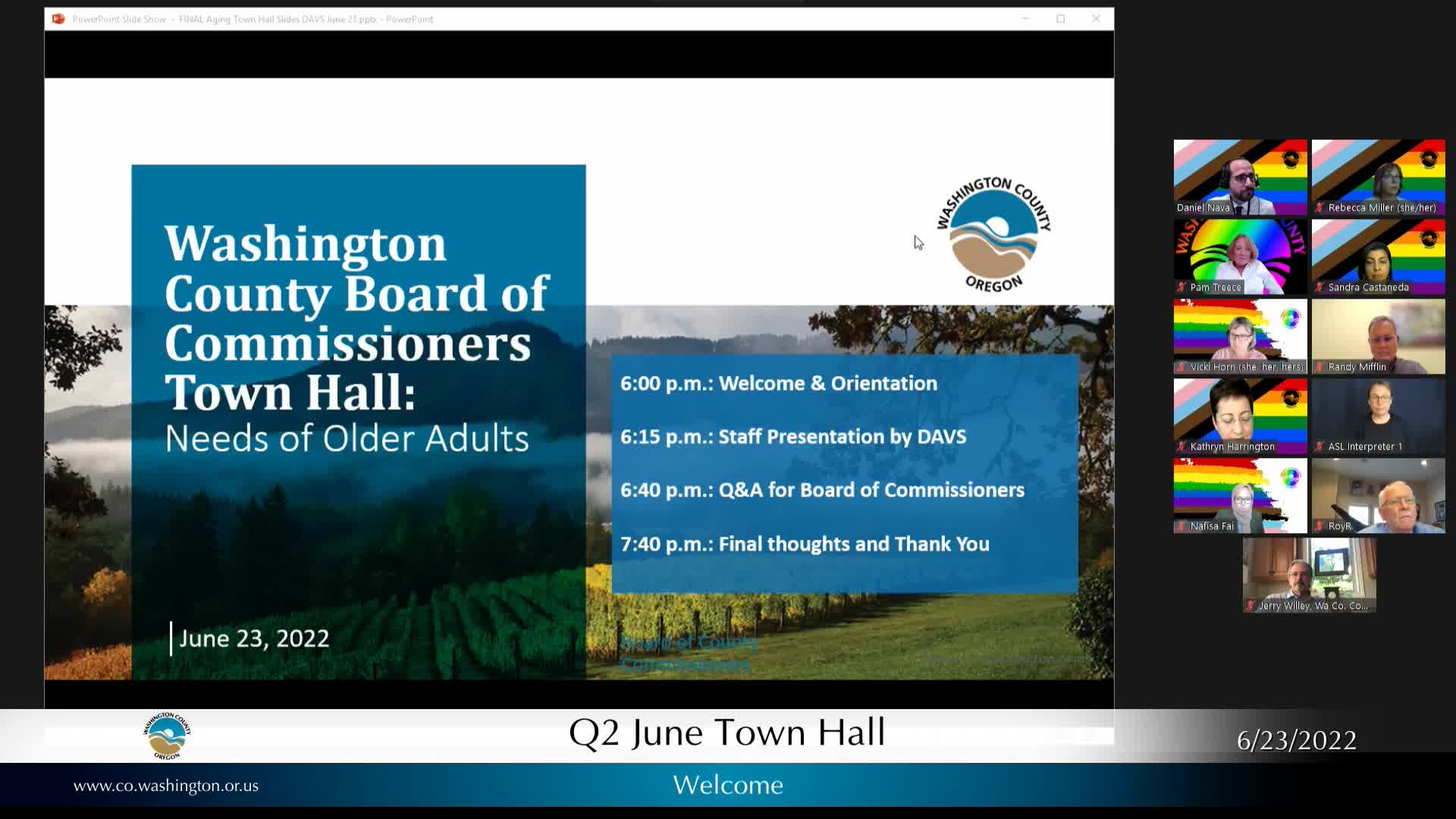 Thumbnail image for June 23, 2022 Washington County Quarterly Town Hall_Spanish