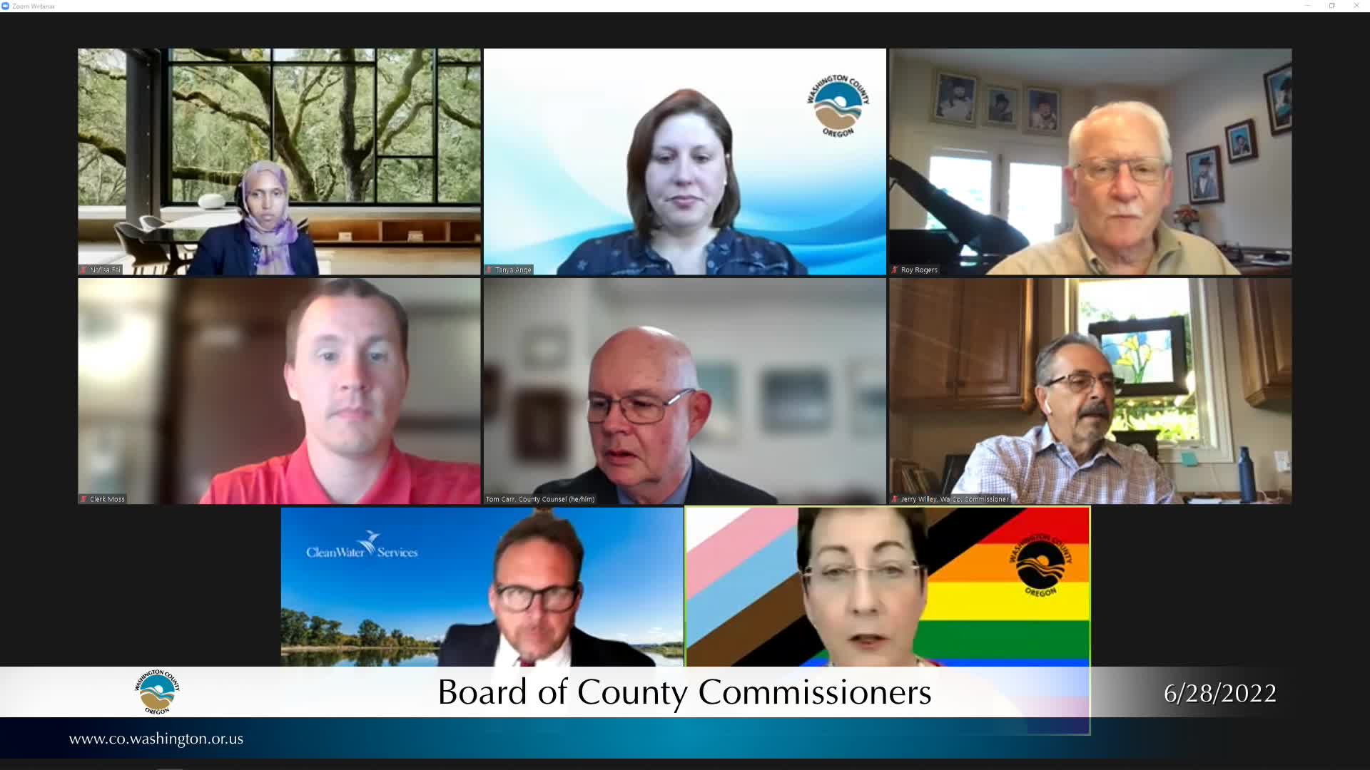 Thumbnail image for June 28, 2022 Washington County Board of Commissioners Meeting