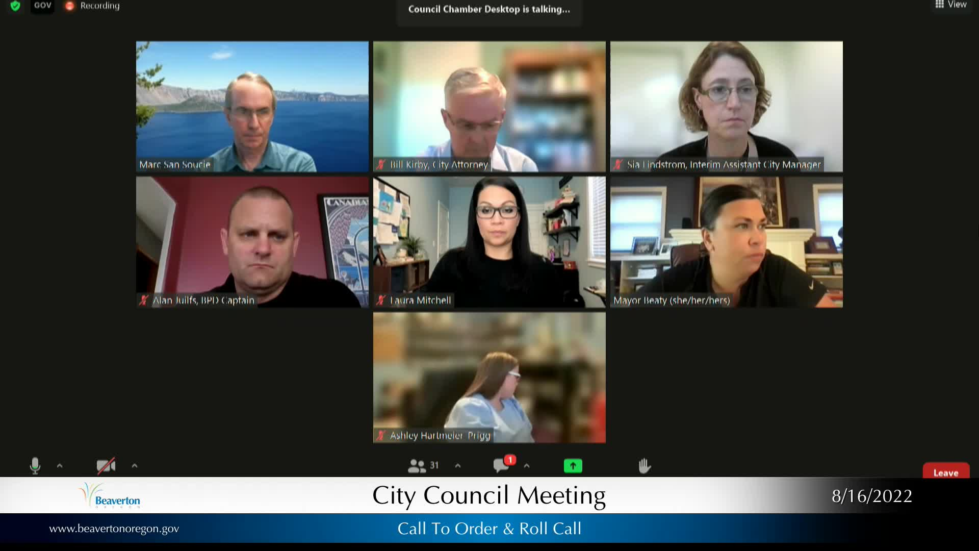 Thumbnail image for Beaverton City Council Meeting