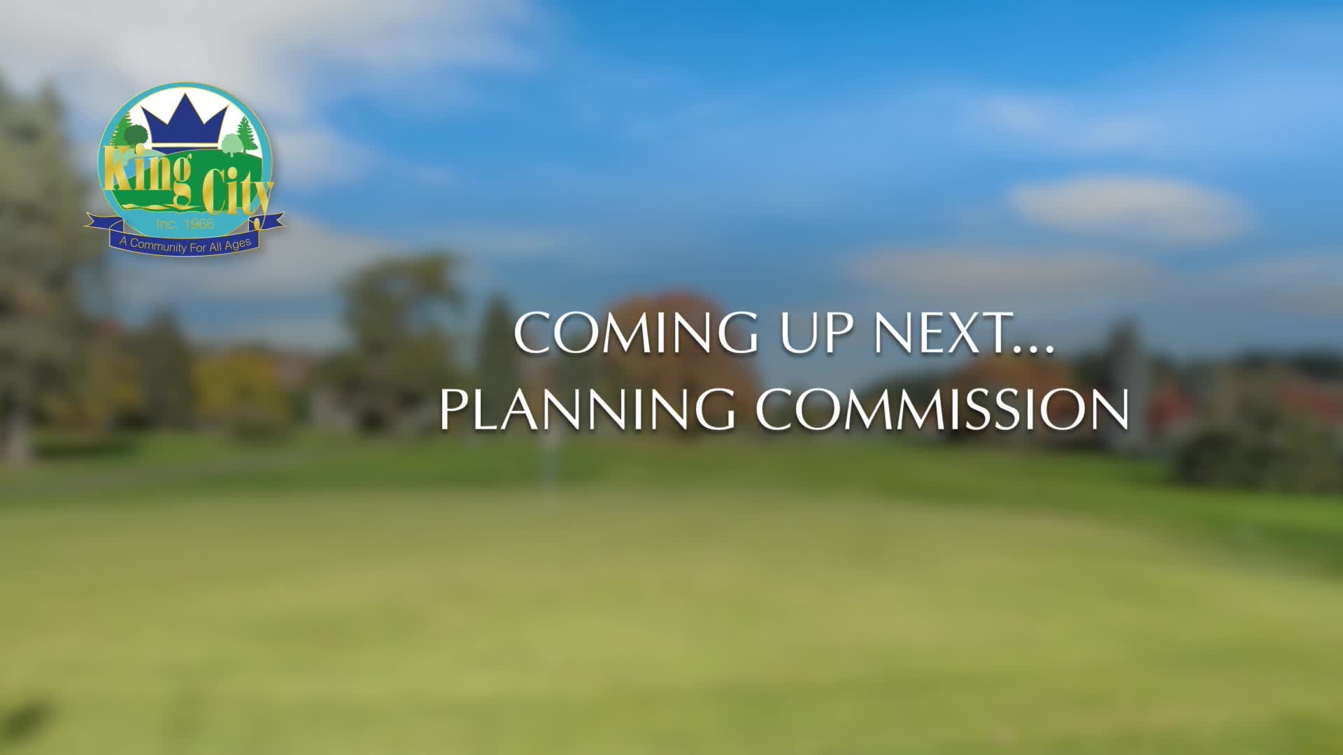 Thumbnail image for August 24, 2022 King City Planning Commission