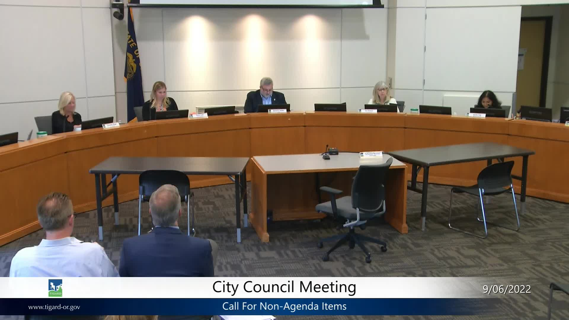 Thumbnail image for September 6, 2022 Tigard City Council Meeting