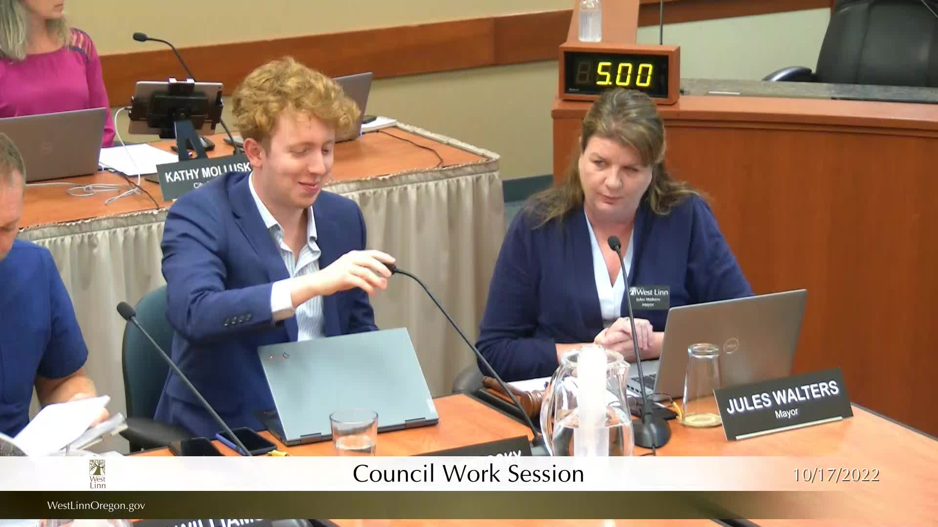 Thumbnail image for October 17, 2022 West Linn City Council Work Session