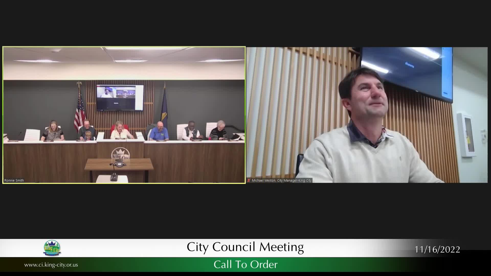 Thumbnail image for November 16, 2022 King City Council Meeting