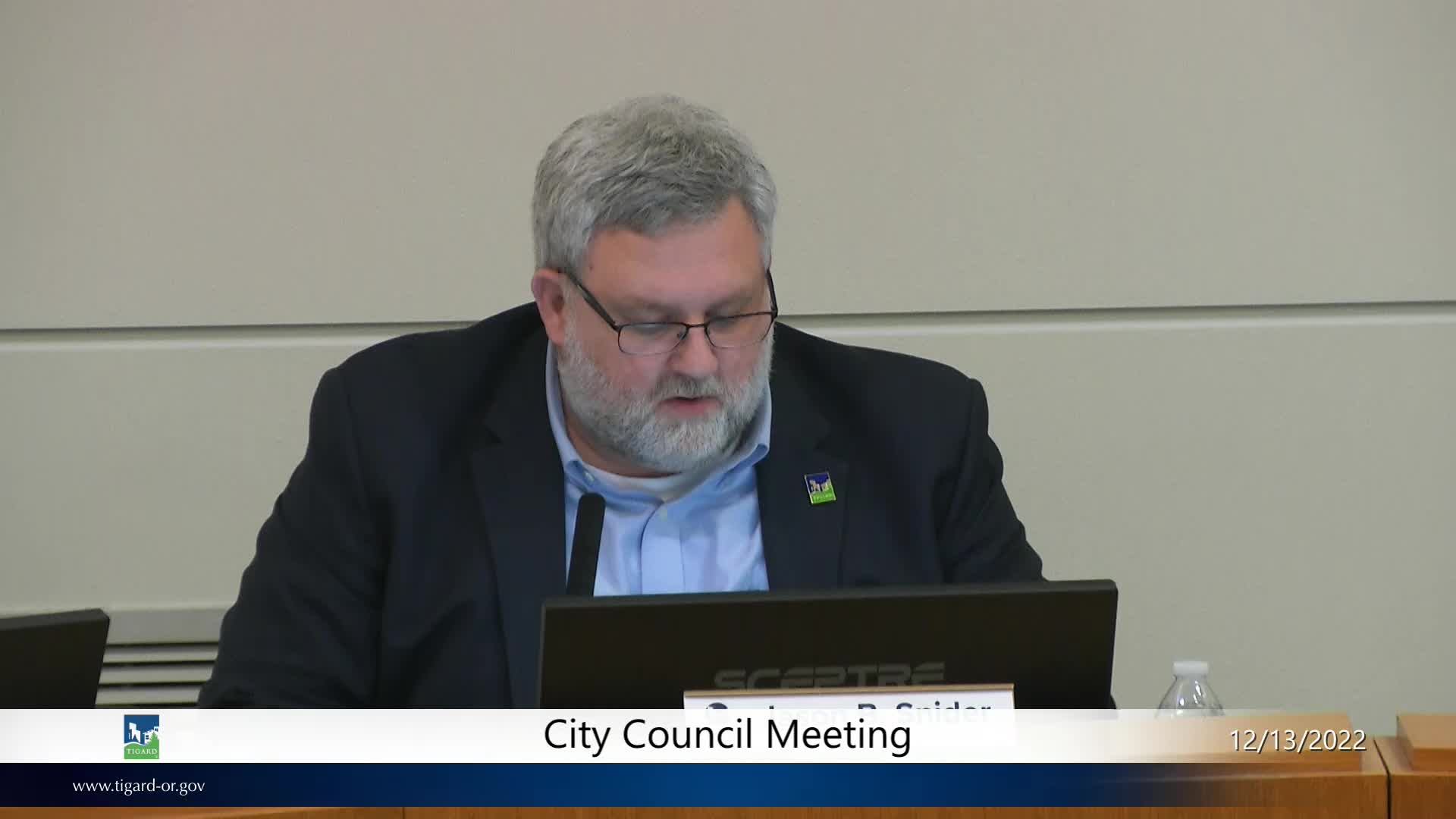 Thumbnail image for December 13, 2022 Tigard City Council Meeting