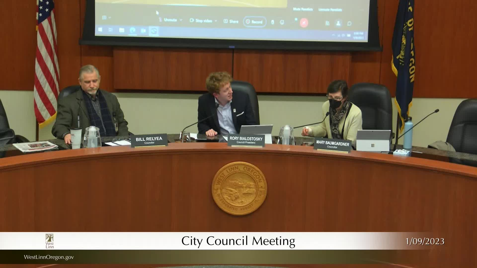 Thumbnail image for January 9, 2023 West Linn City Council Meeting