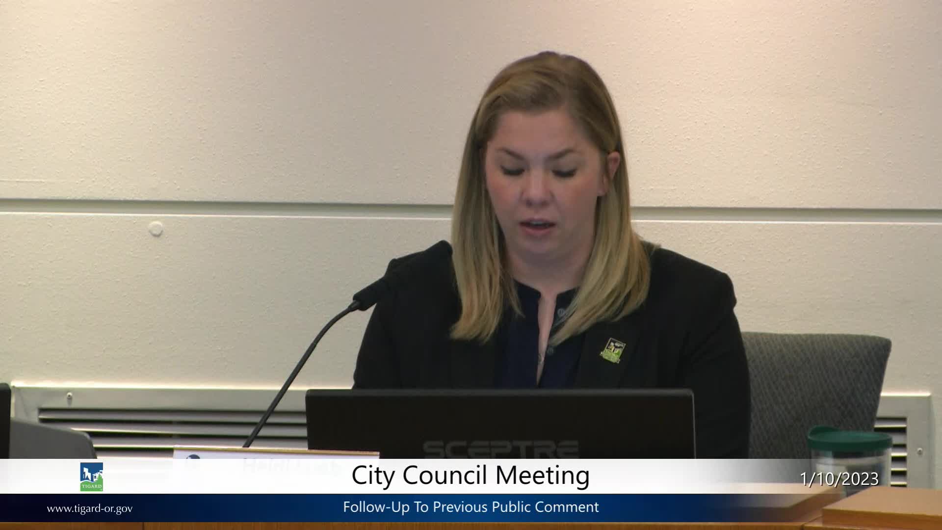 Thumbnail image for January 10, 2023 Tigard City Council Meeting