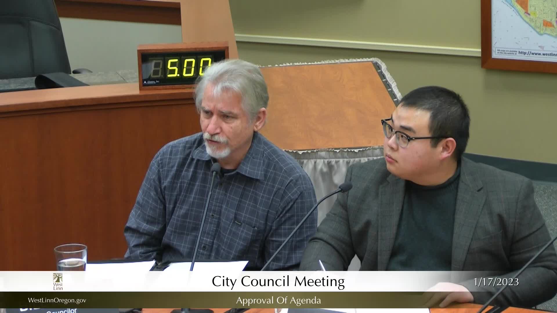 Thumbnail image for January 17, 2023 West Linn City Council Work Session