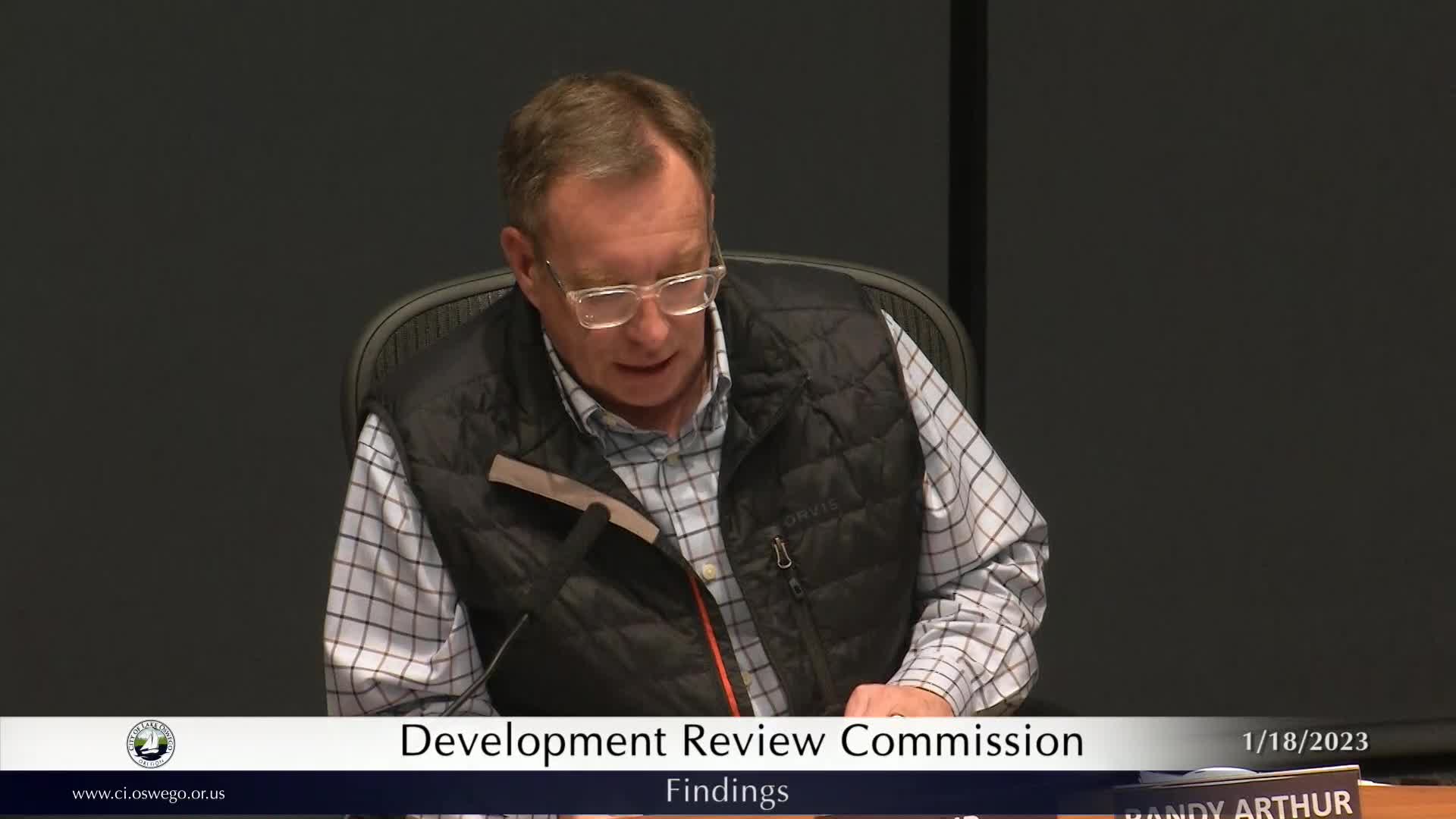 Thumbnail image for January 18, 2023 Lake Oswego Development Review Commission Meeting
