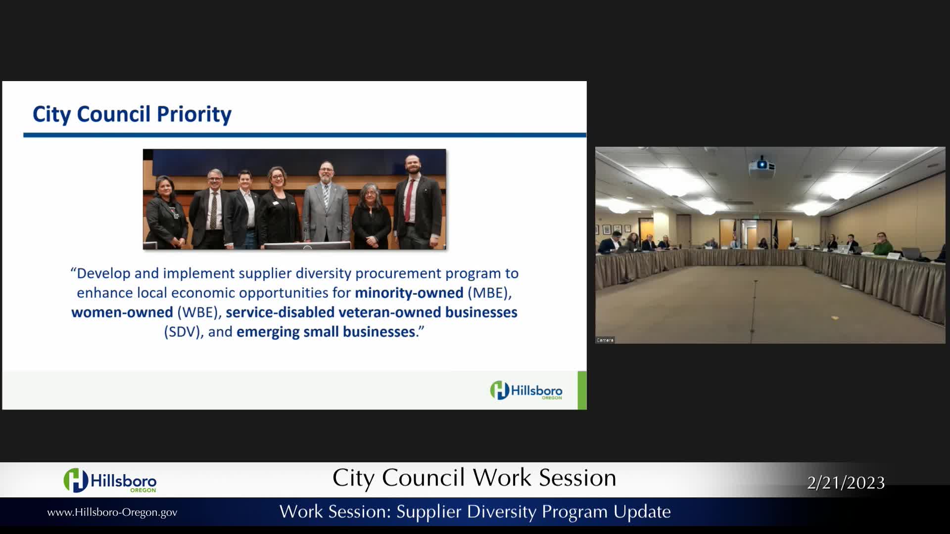 Thumbnail image for February 21, 2023 Hillsboro City Council Meeting
