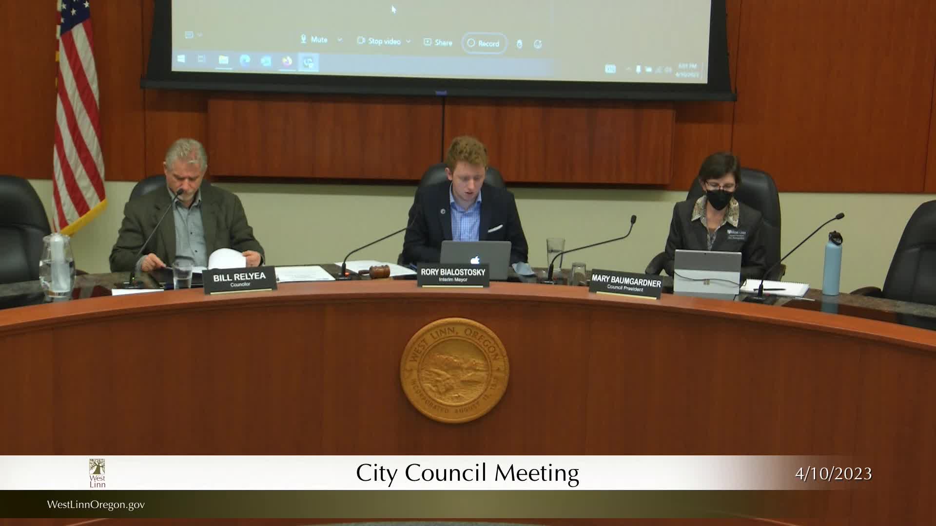 Thumbnail image for April 10, 2023 West Linn City Council Meeting
